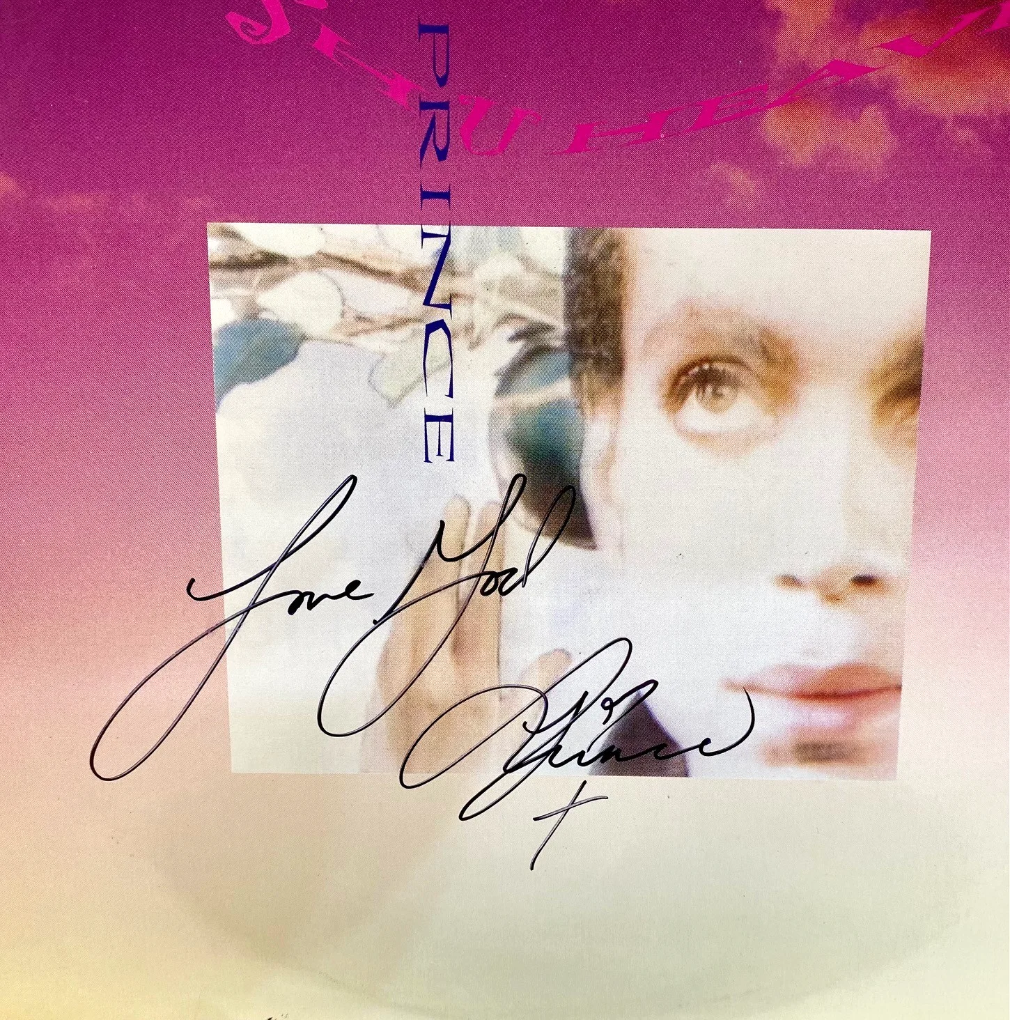 1988 Prince "I Wish U Heaven" 12" LP Single Signed By The Artist "Love God", изображение 3