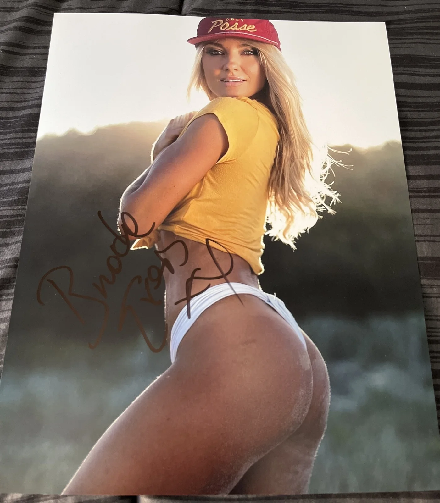 BROOKE EVERS — Dj Brooke Evers Signed 11x14 Photo Autographed Proof EDM DJ Model PROOF