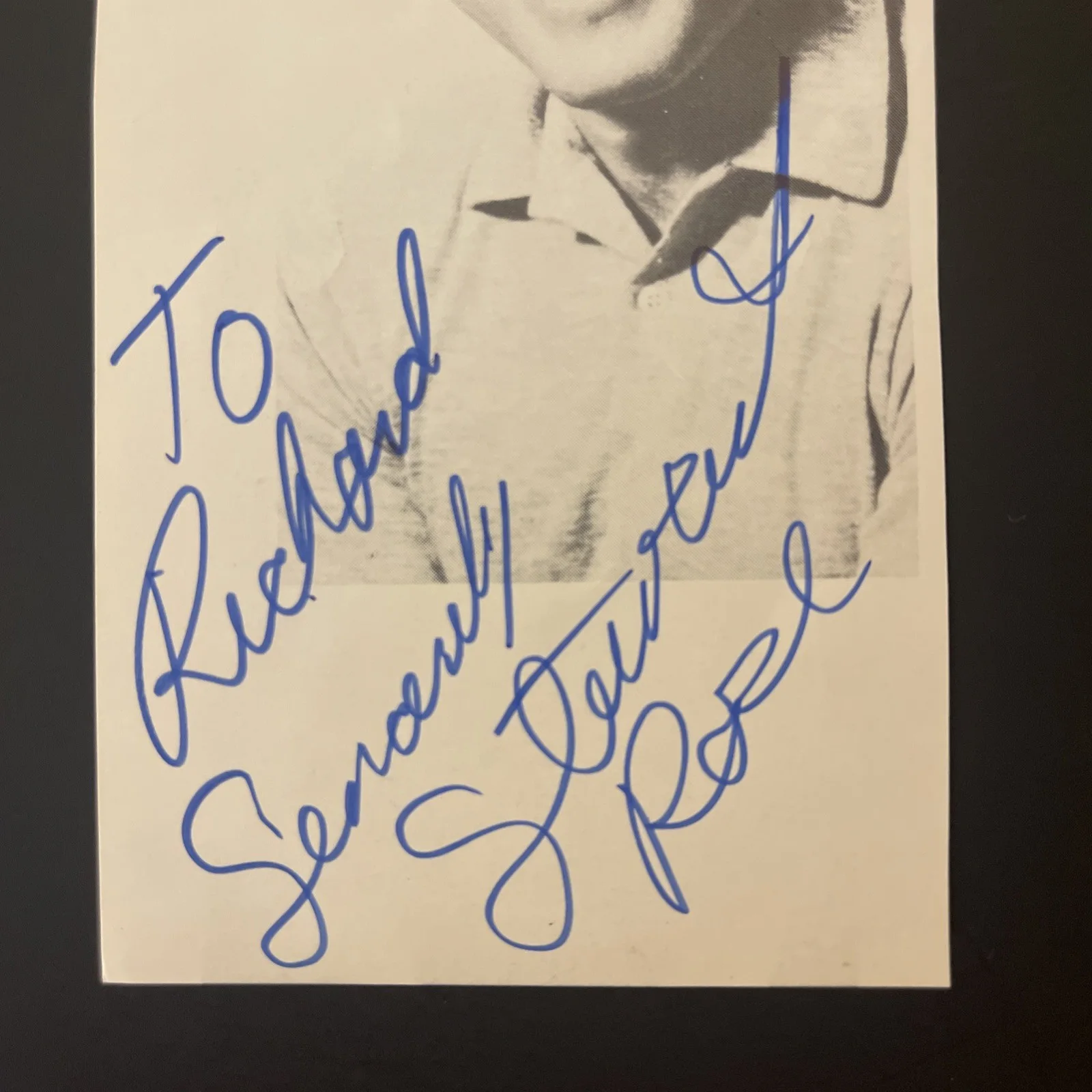 STEWART ROSE: Hand Signed Celebrity Magazine Bio & Photo 3 x 10” / KSK, image 3