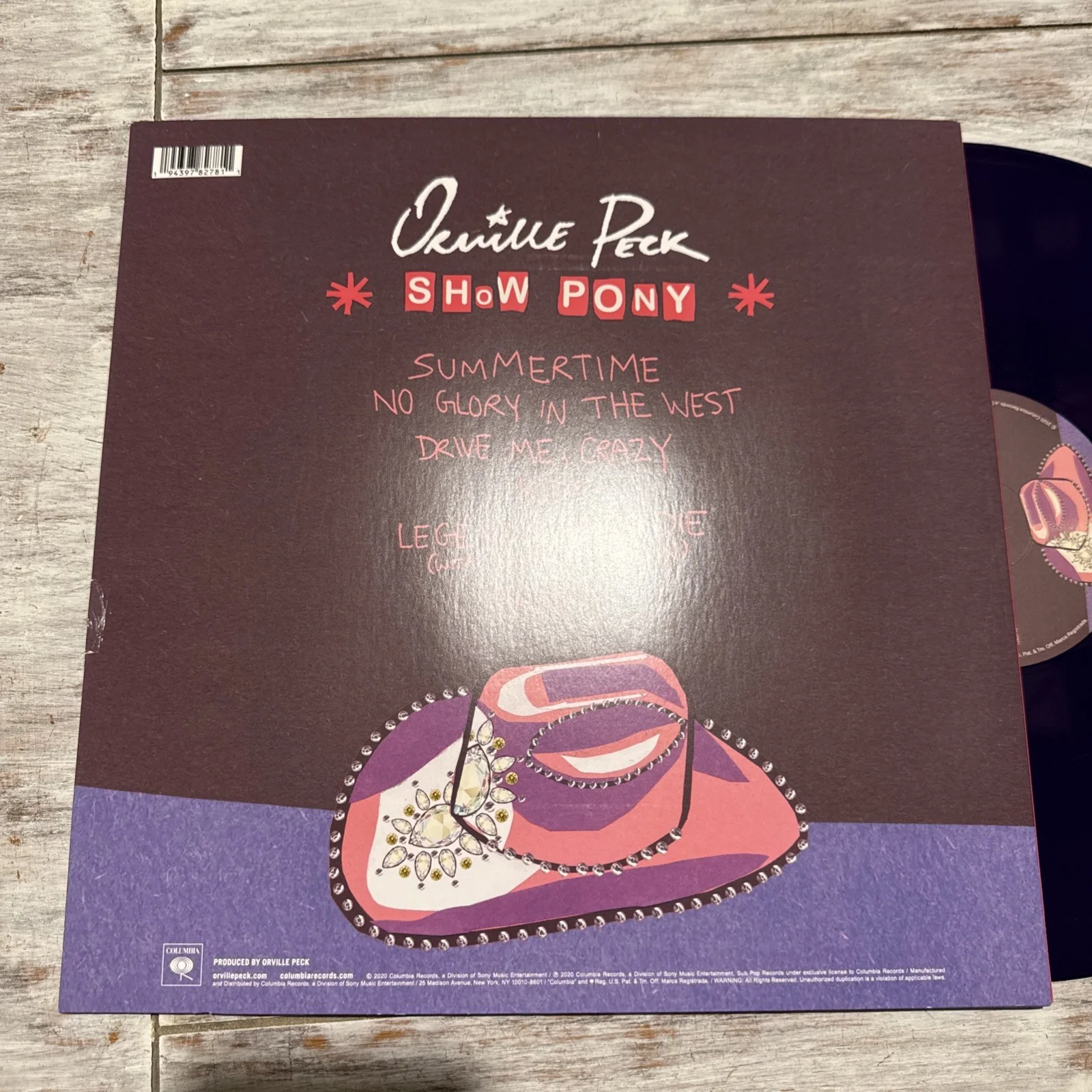Orville Peck Signed Autograph Record Album Vinyl LP Show Pony, изображение 3