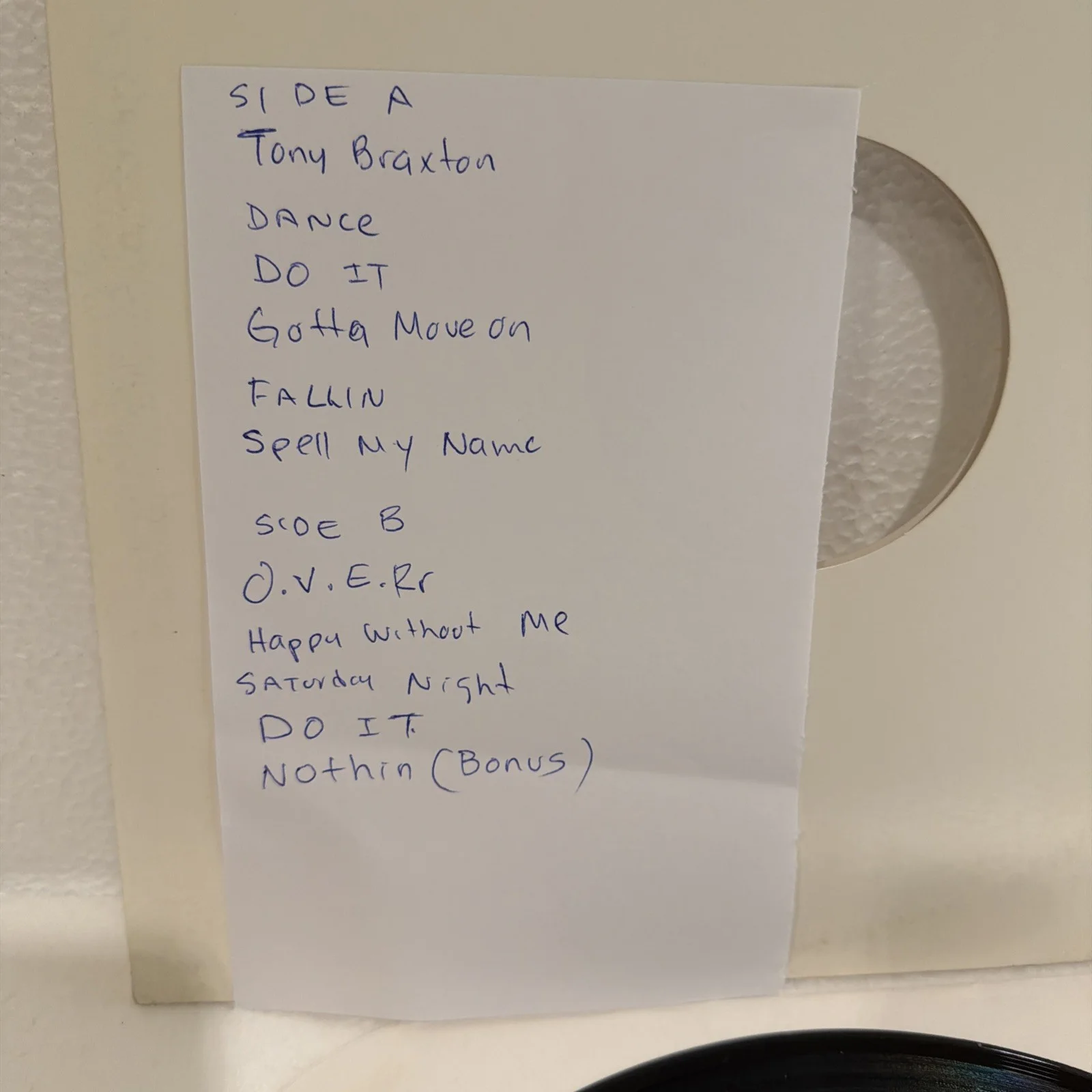 Toni Braxton vinyl test pressing Dance , Do It, Gotta Move On , Falling,, image 4