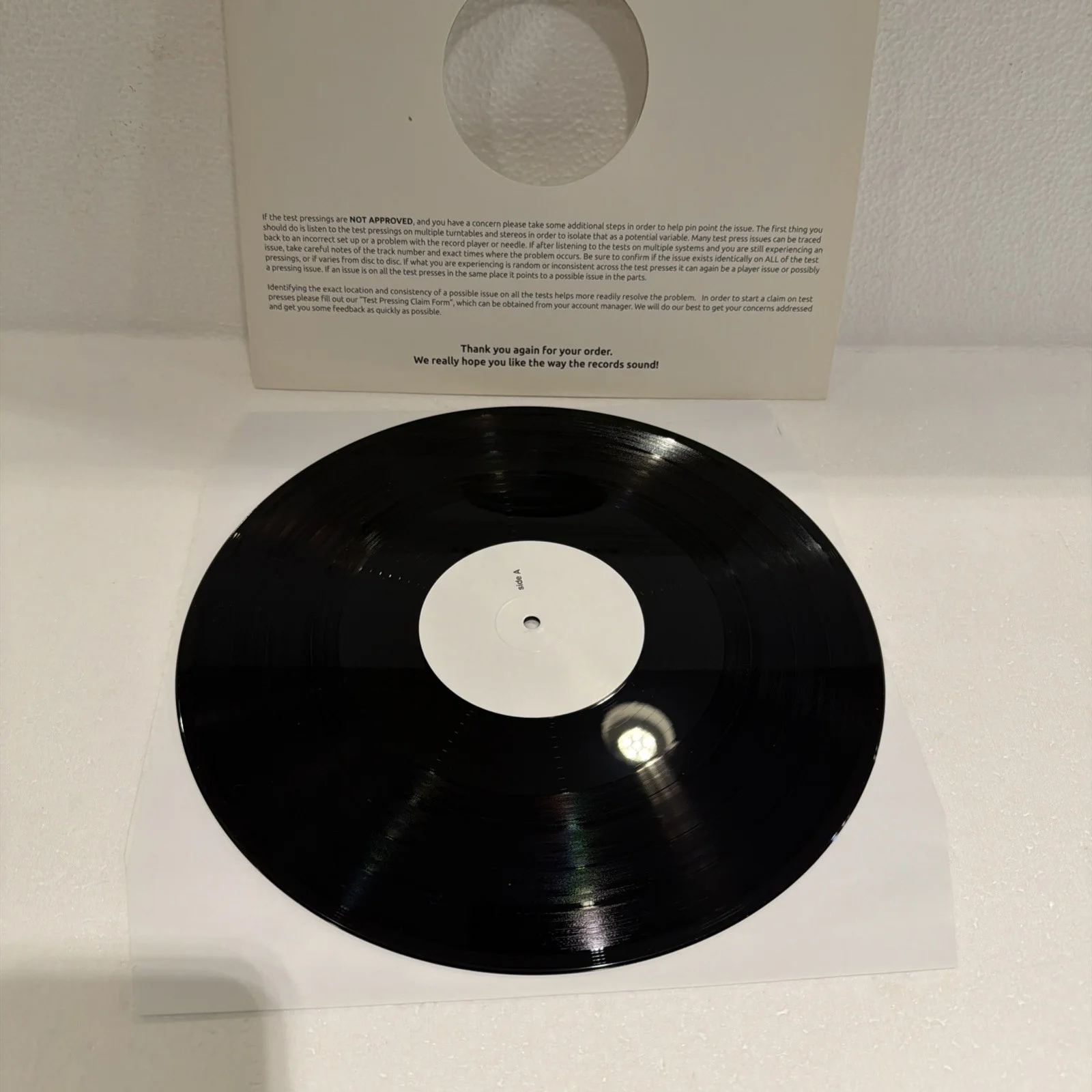Jessie Reyes vinyl test pressing No One Is In The Room, изображение 2