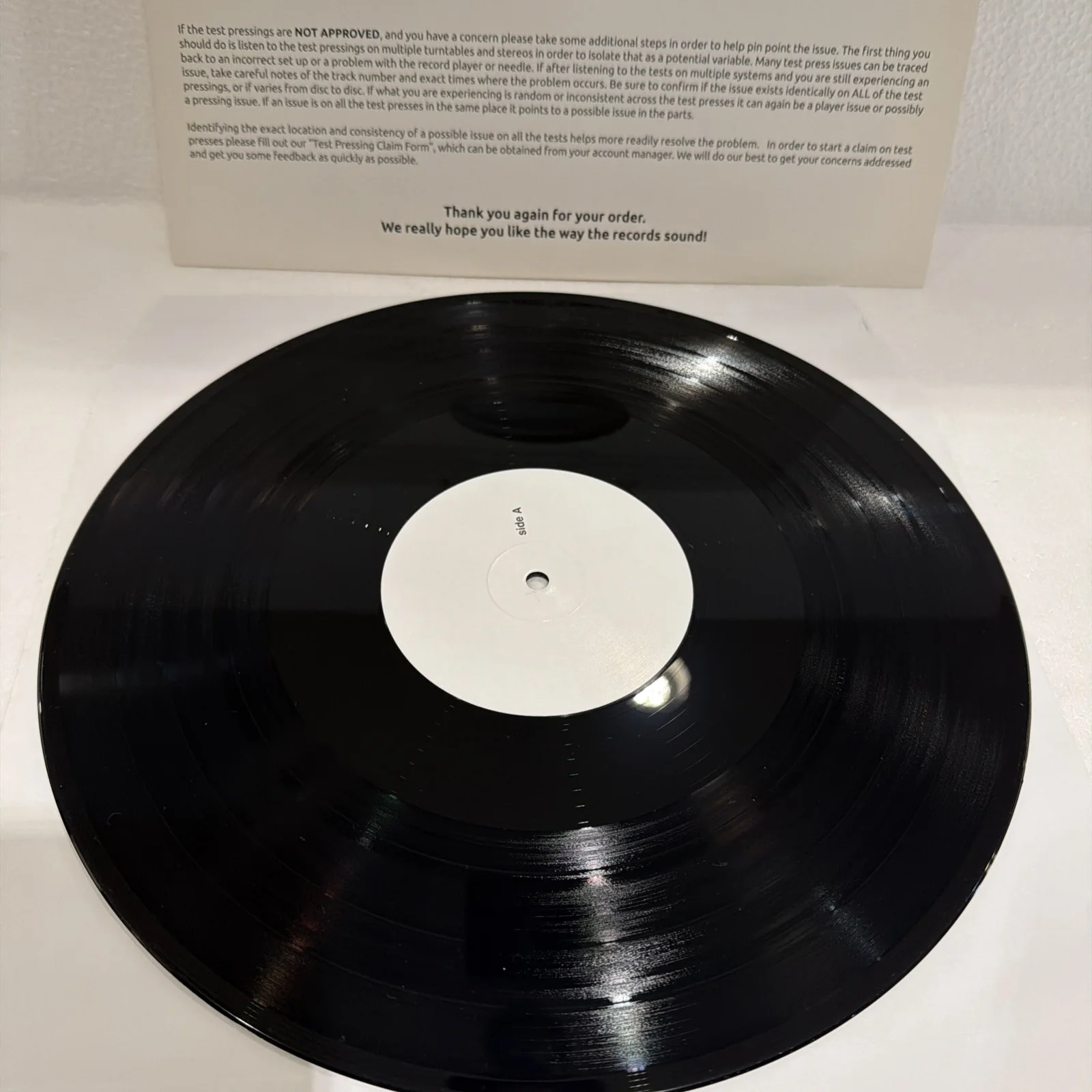 Jessie Reyes vinyl test pressing No One Is In The Room, изображение 5