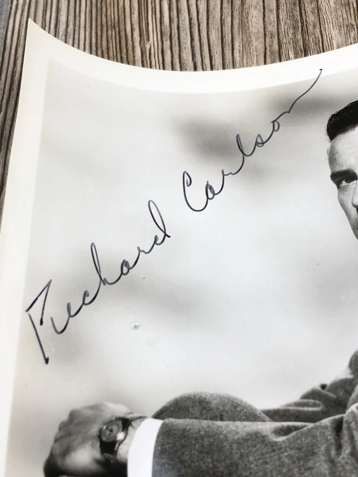 Vintage Richard Carlson Hollywood Publicity Autographed Signed Photo Print, изображение 4