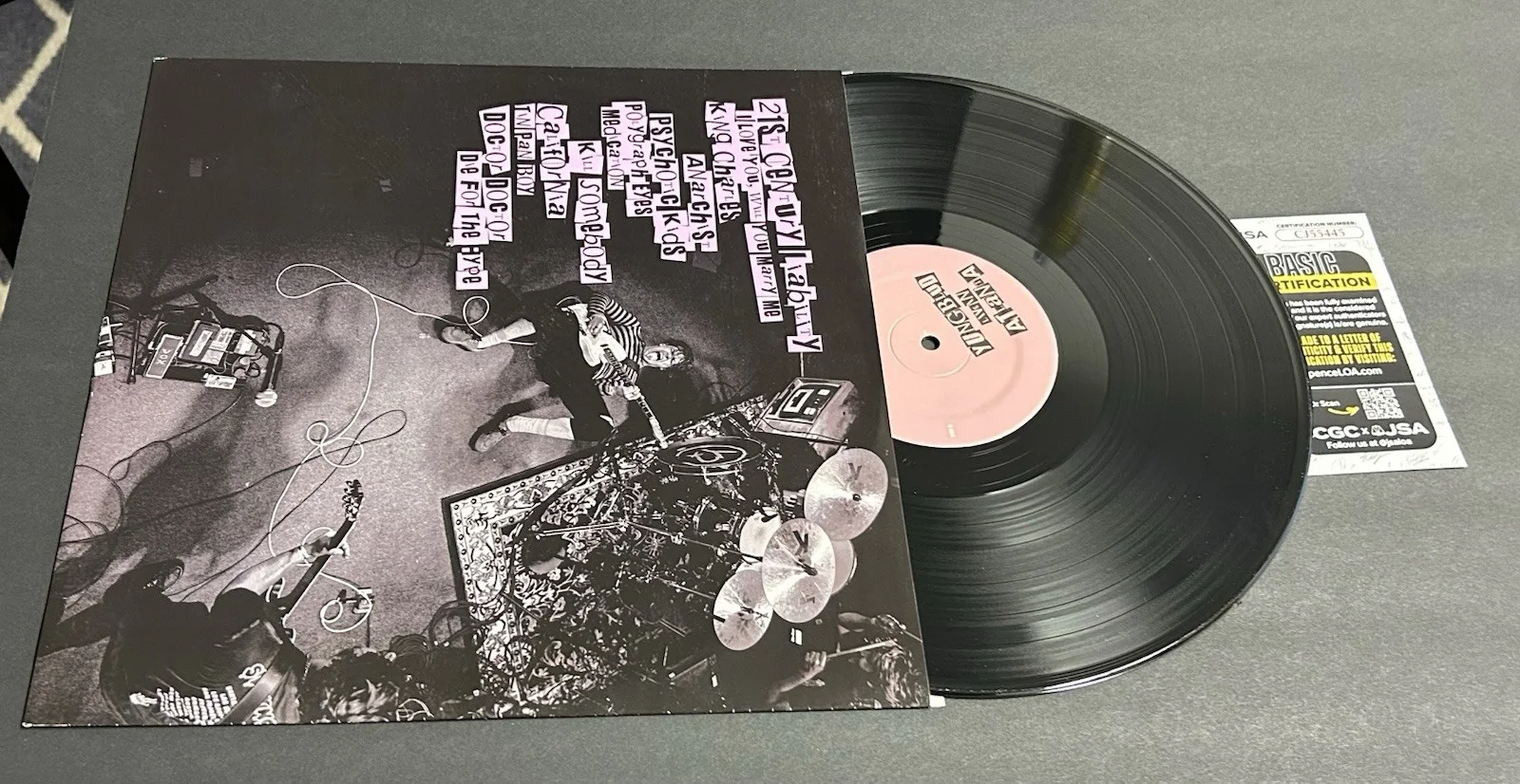 YUNGBLUD Live in Atlanta SIGNED/AUTOGRAPHED ALBUM COVER/VINYL LP **JSA** RARE, изображение 4