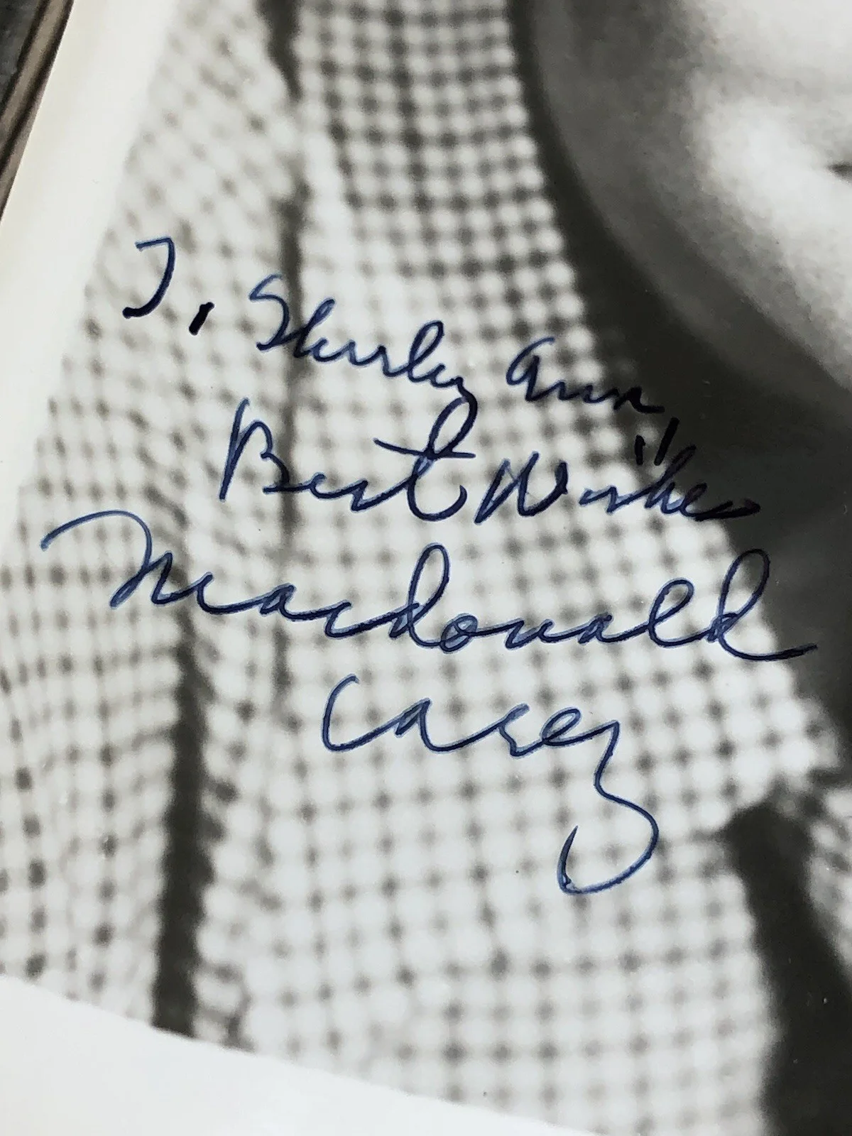 Vintage MacDonald Carey Hollywood Publicity Autographed Signed Photo Print, изображение 4