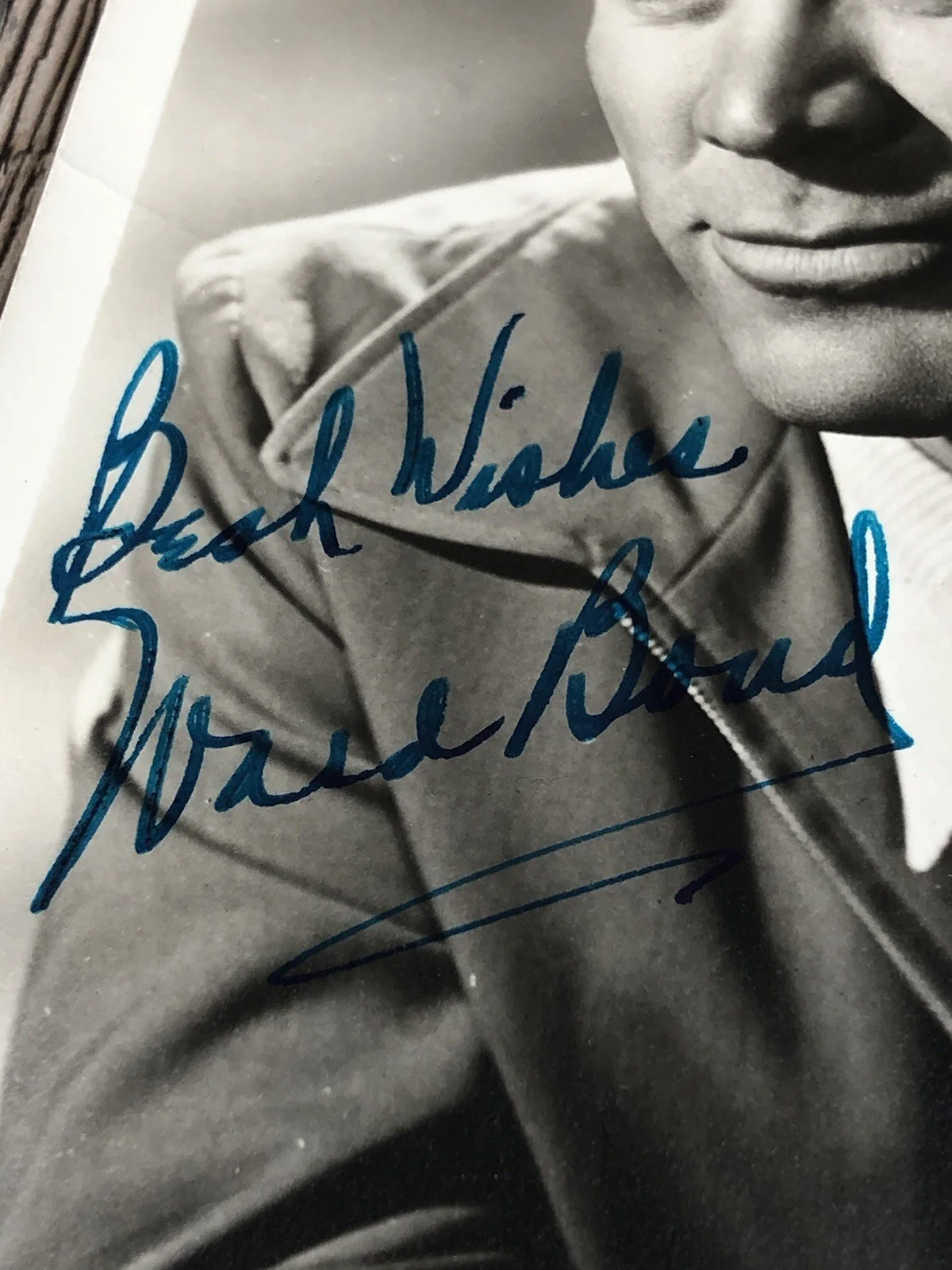 Vintage Ward Bond Hollywood Publicity Autographed Signed Photo Print, image 4