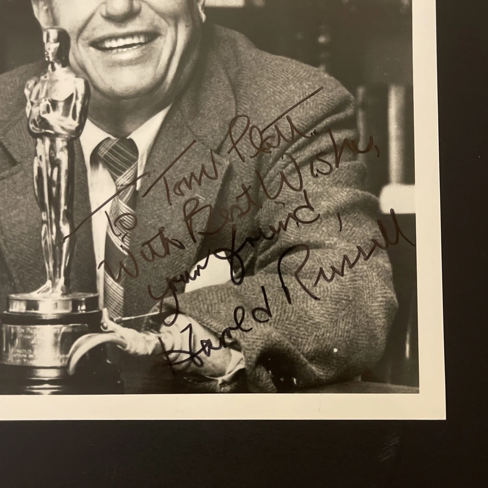 HAROLD RUSSELL: Hand Signed Celebrity Photo 8 x 10” / KSK, изображение 2