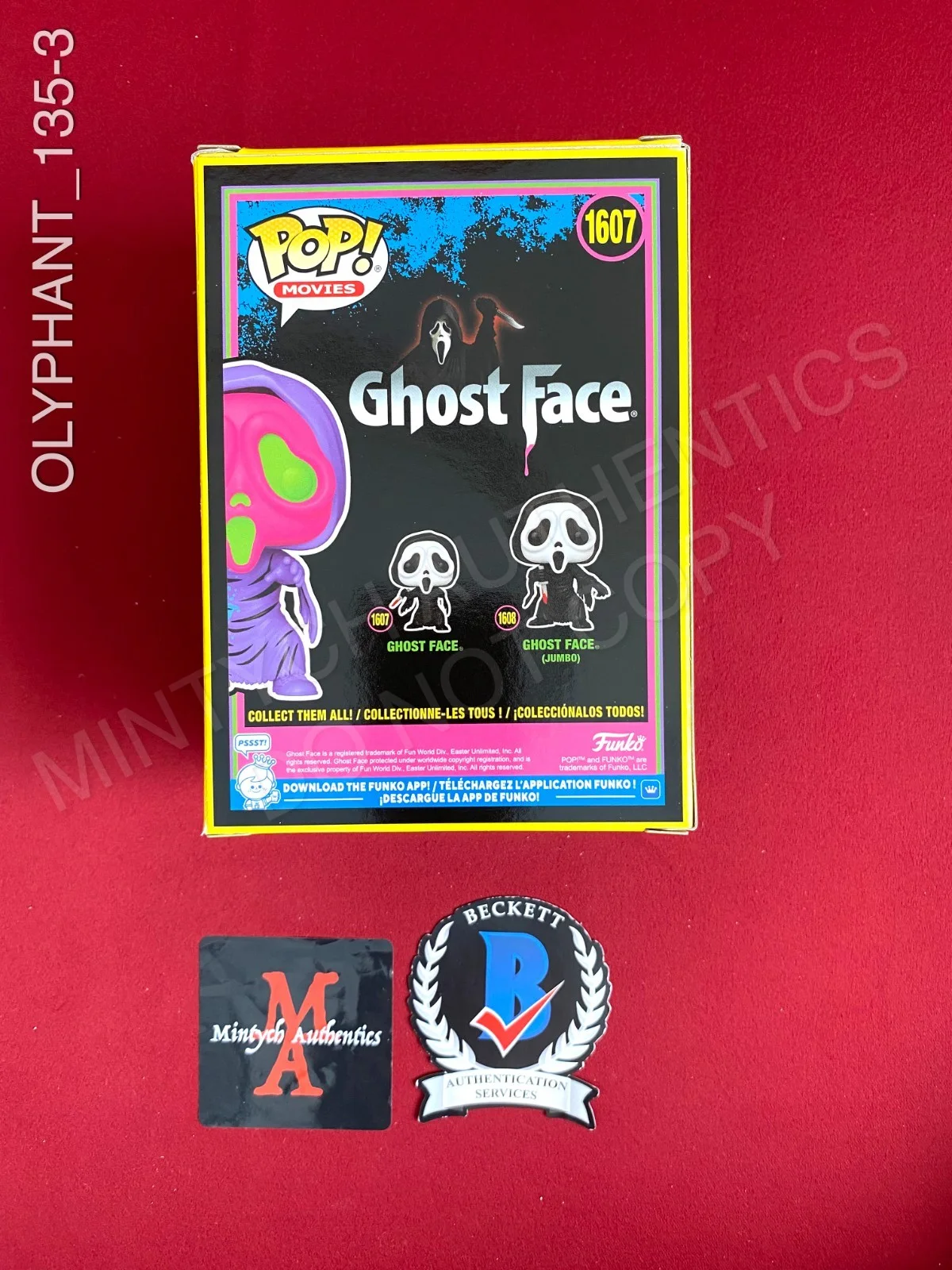 Timothy Olyphant — Timothy Olyphant signed Ghostface blacklight Funko Pop #1607 Scream Beckett COA, image 3