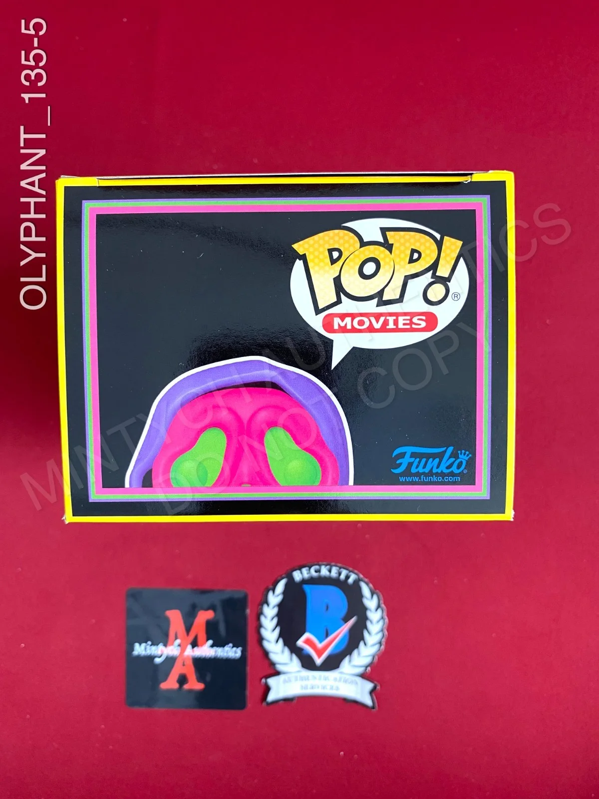 Timothy Olyphant — Timothy Olyphant signed Ghostface blacklight Funko Pop #1607 Scream Beckett COA, image 5