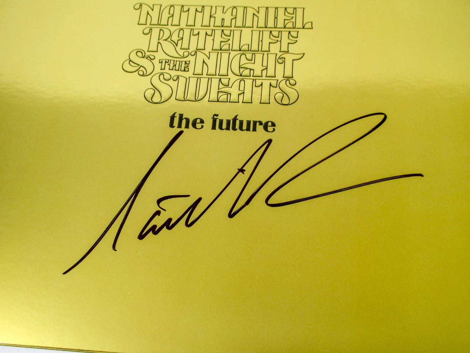 Nathaniel Rateliff Signed THE FUTURE Night Sweats Vinyl Album EXACT Proof ACOA, изображение 2