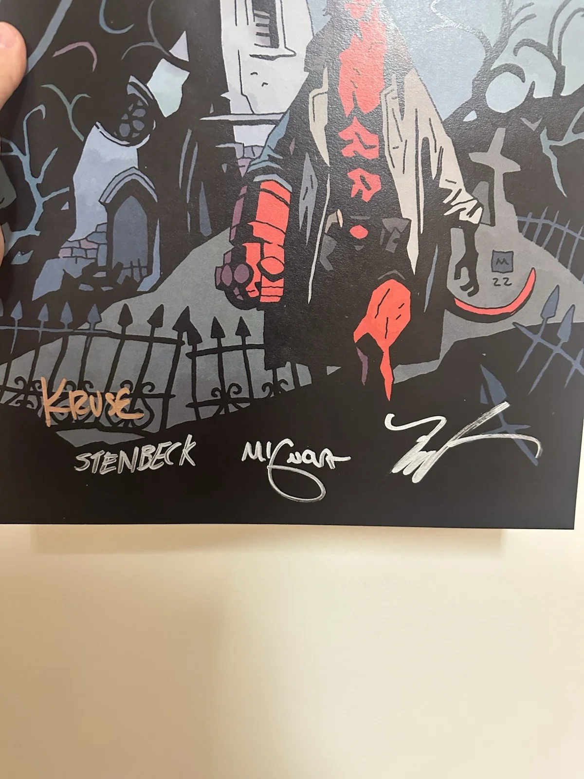 Hellboy SIGNED Poster - Web of Wyrd, image 2