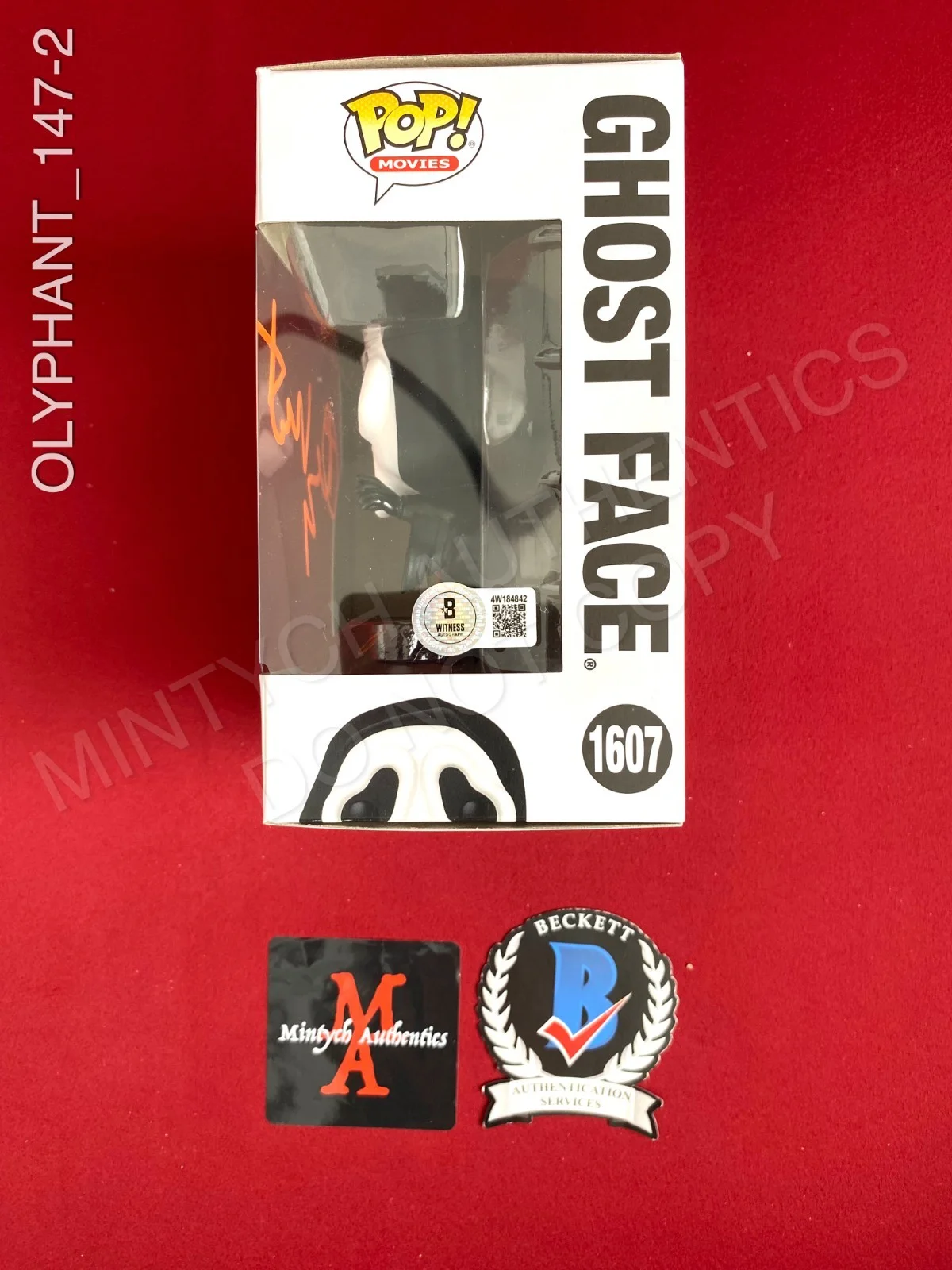 Timothy Olyphant — Timothy Olyphant signed Ghostface Funko Pop #1607 Scream Beckett COA, image 2