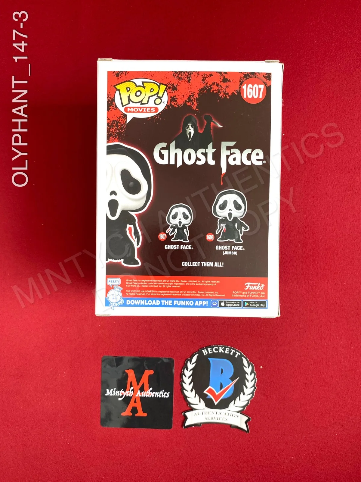 Timothy Olyphant — Timothy Olyphant signed Ghostface Funko Pop #1607 Scream Beckett COA, image 3