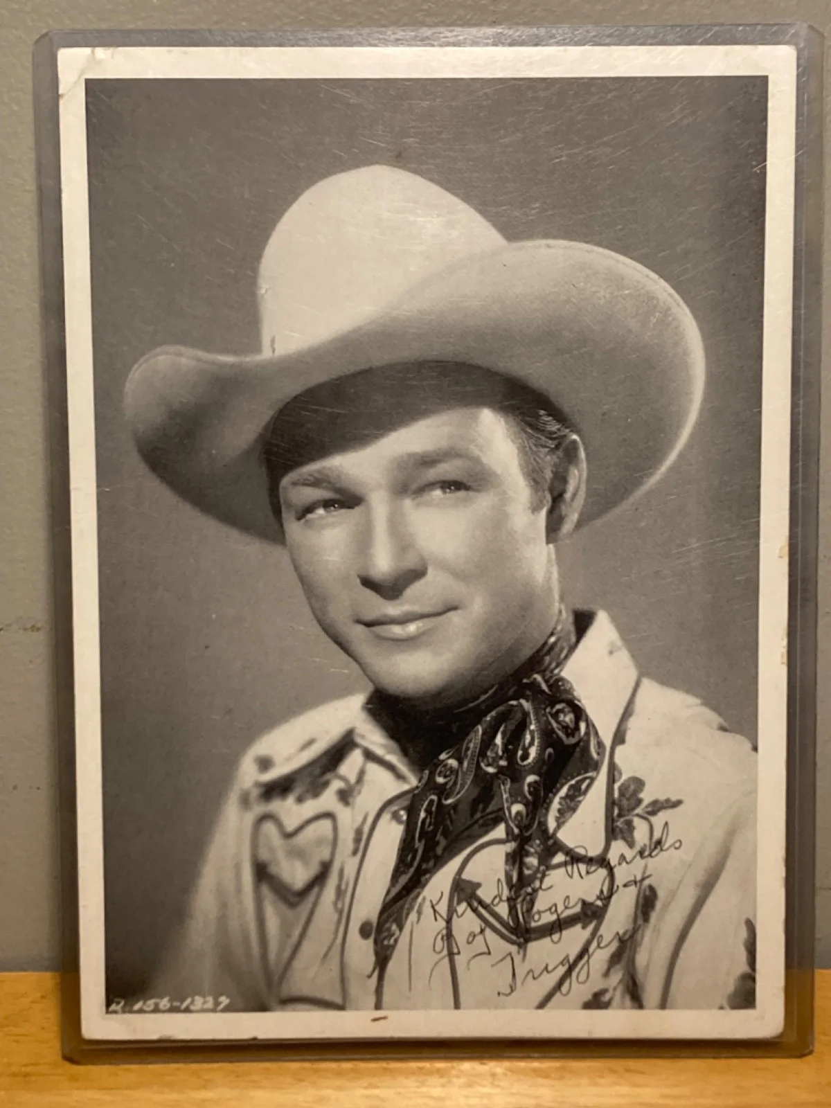 Hand SIGNED Roy Rogers "& Trigger" 7x5 Vintage Photo - Happy Trails, изображение 2