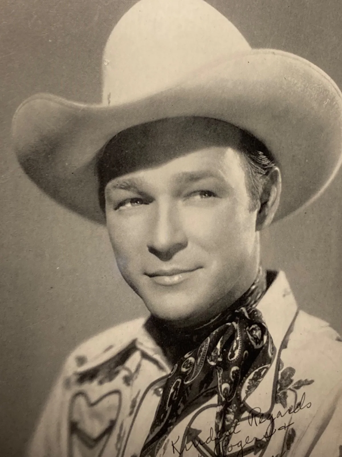 Hand SIGNED Roy Rogers "& Trigger" 7x5 Vintage Photo - Happy Trails, изображение 3