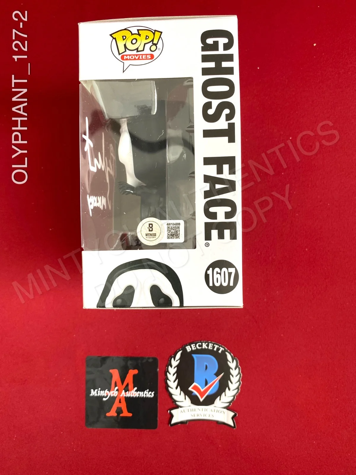 Timothy Olyphant — Timothy Olyphant signed Ghostface Funko Pop #1607 Scream Beckett COA, image 2