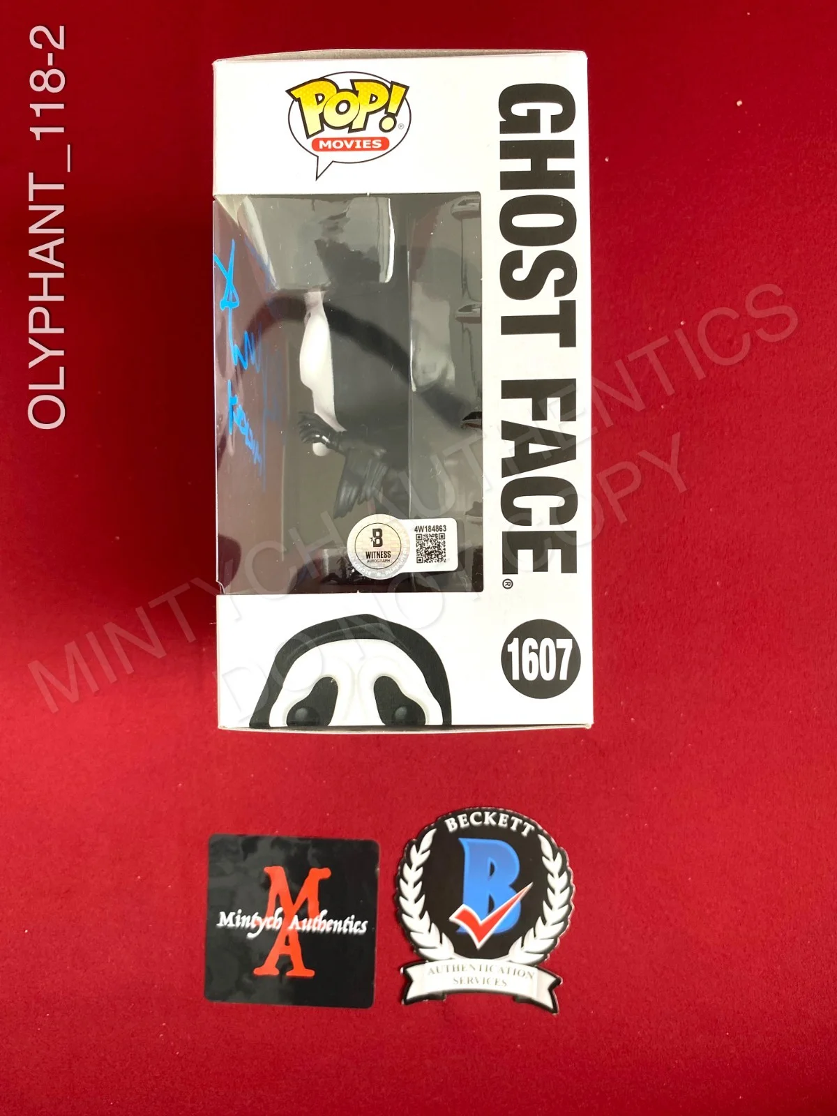 Timothy Olyphant — Timothy Olyphant signed Ghostface Funko Pop #1607 Scream Beckett COA, image 2