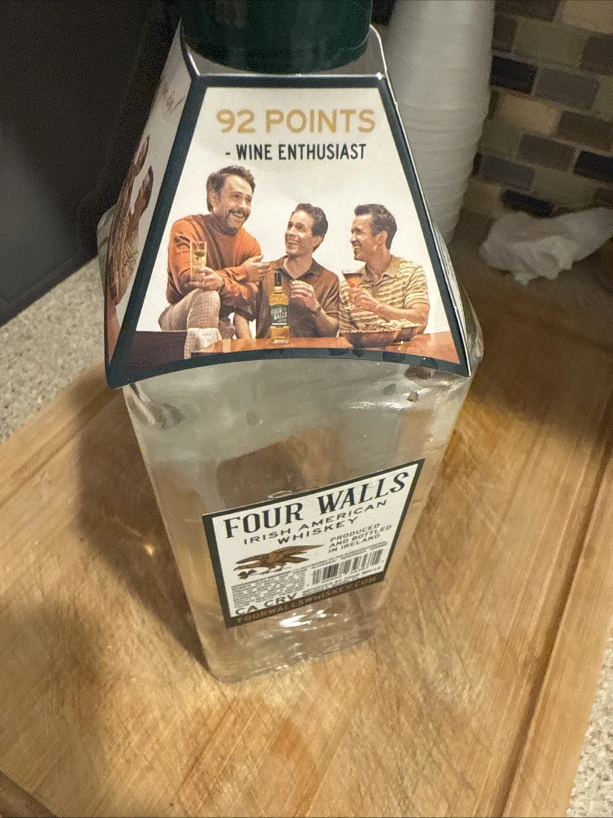 Four Walls Whiskey Always Sunny Autographed Signed By Mac And Dennis Empty, image 5