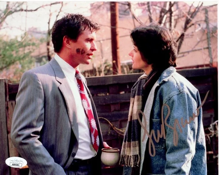 Lorraine Bracco and Tom Berenger — Lorraine Bracco signed 8x10 SOMEONE TO WATCH OVER ME w/ TOM BERENGER photo JSA