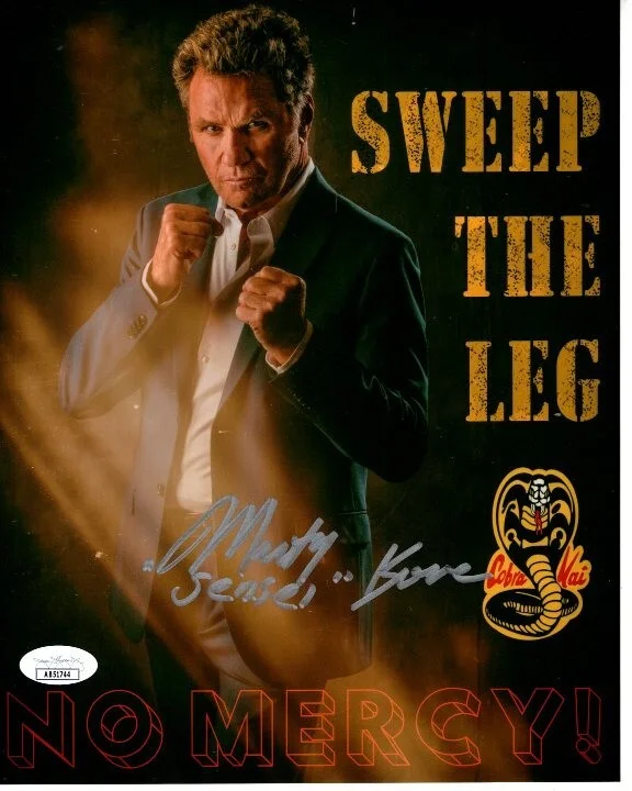 Martin Kove — Martin Kove signed autographed 8x10 Cobra Kai Sensei John Kreese photograph JSA