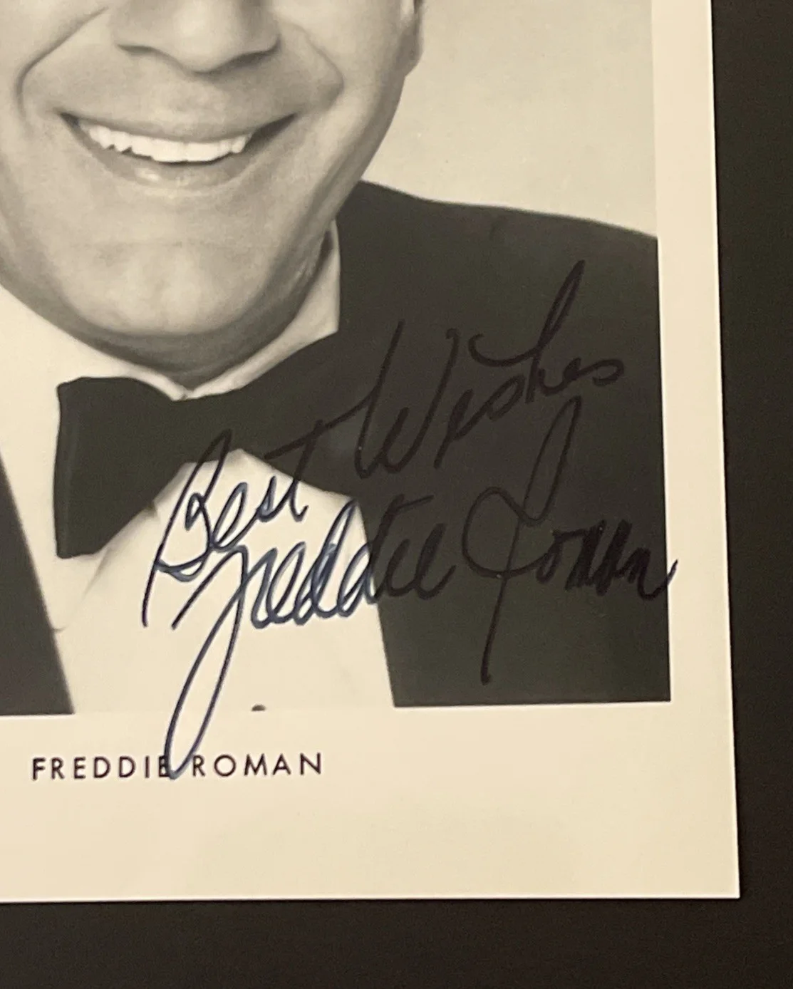 FREDDIE ROMAN Comedian: Hand Signed Celebrity Photo 5 x 7” / KSK, image 2