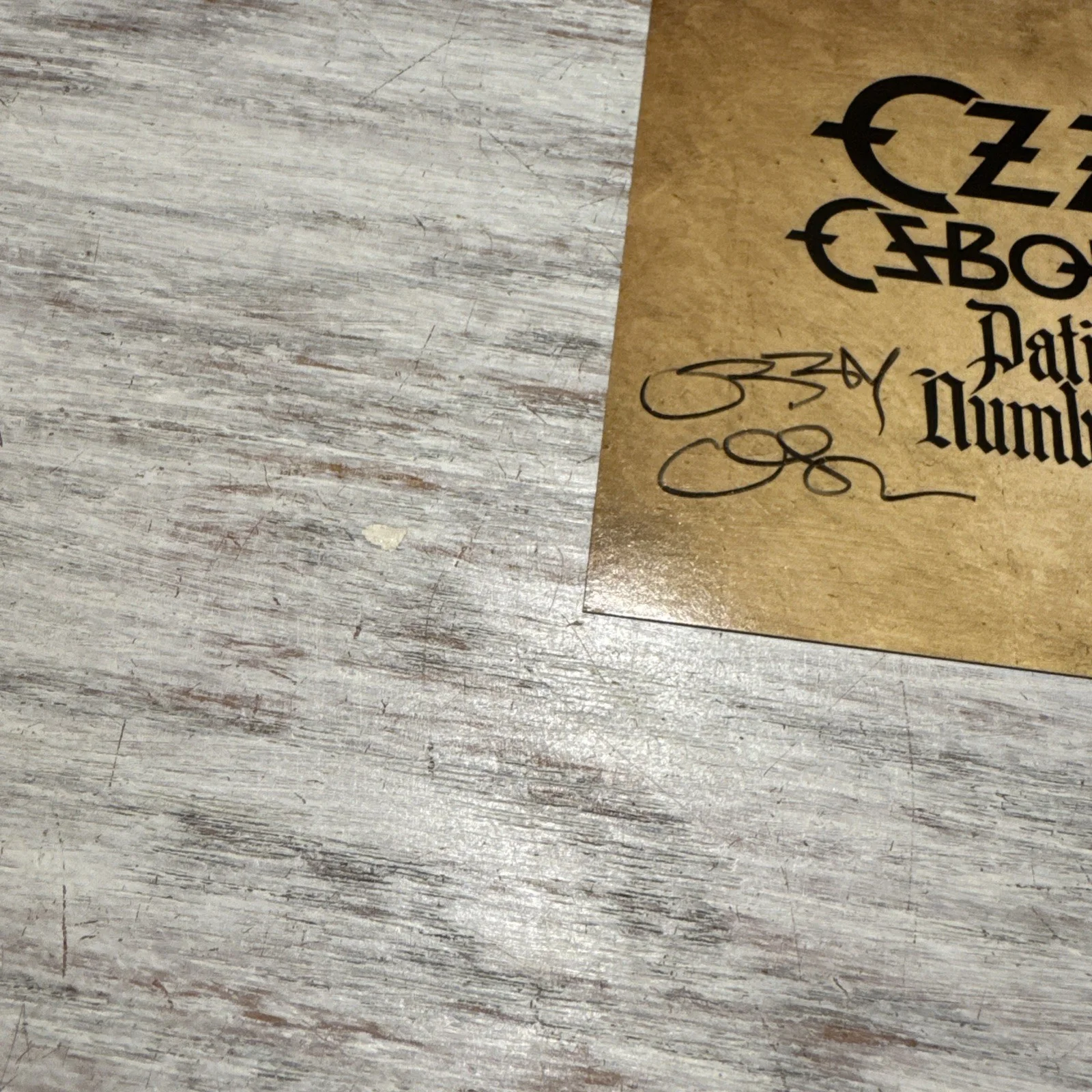 OZZY OSBOURNE SIGNED Patient Number 9 AUTOGRAPH CD INSERT NOT A VINYL ROCK MUSIC, изображение 2