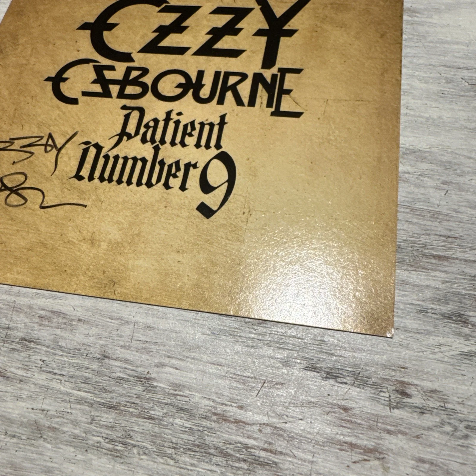 OZZY OSBOURNE SIGNED Patient Number 9 AUTOGRAPH CD INSERT NOT A VINYL ROCK MUSIC, изображение 3