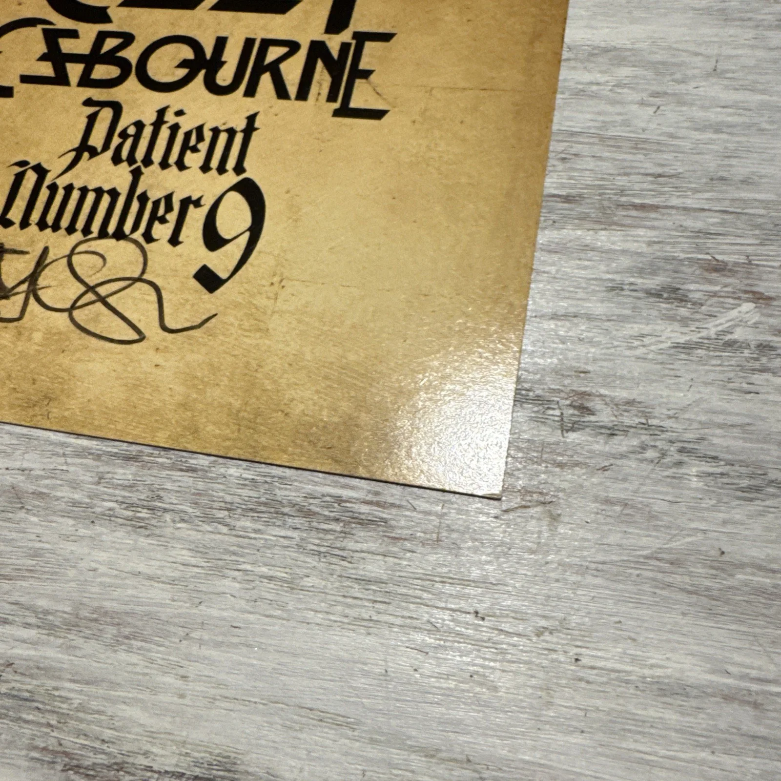 OZZY OSBOURNE SIGNED Patient Number 9 AUTOGRAPH CD INSERT NOT A VINYL ROCK MUSIC, изображение 2