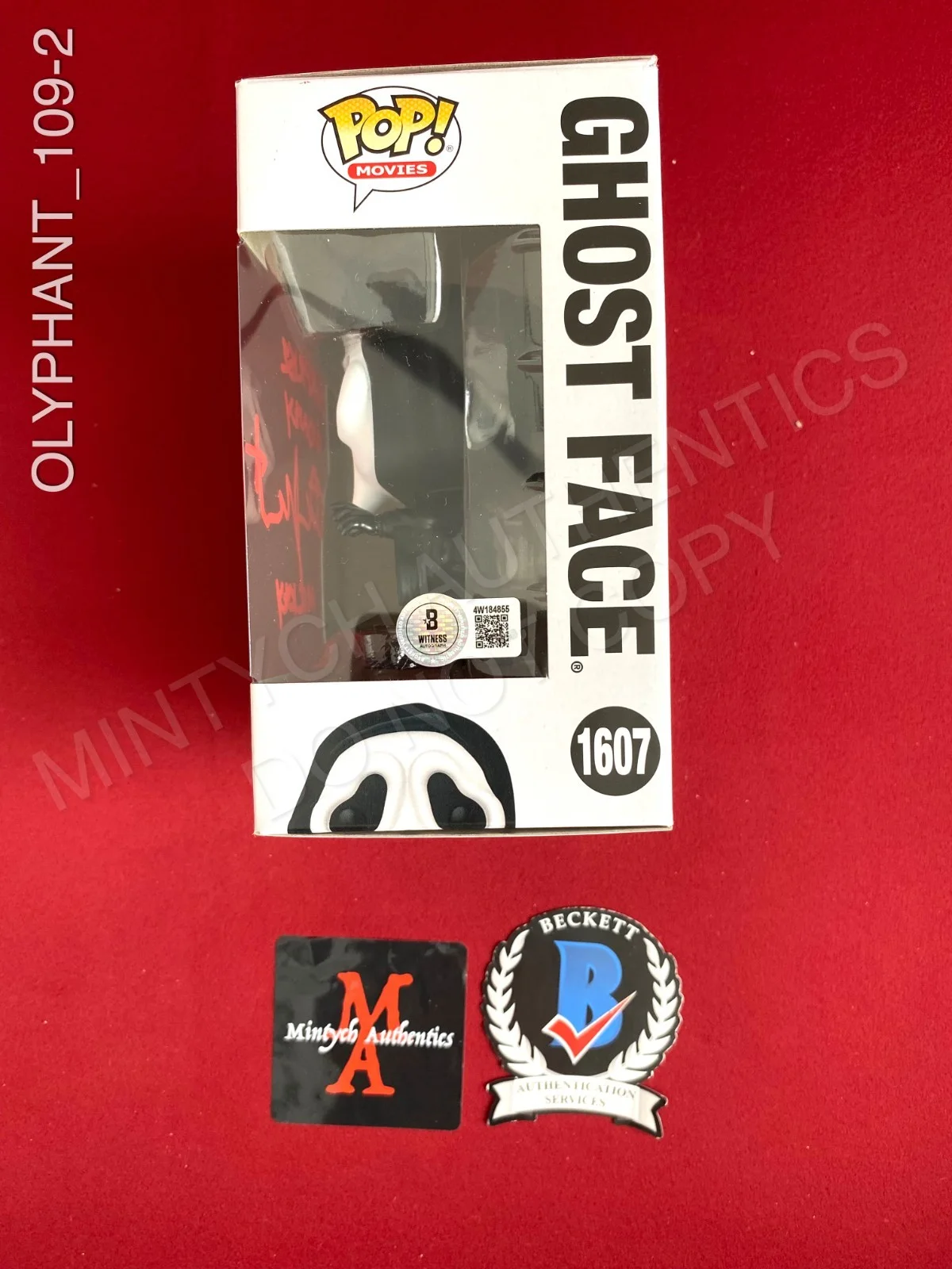 Timothy Olyphant — Timothy Olyphant signed Ghostface Funko Pop #1607 Scream Beckett COA, image 2