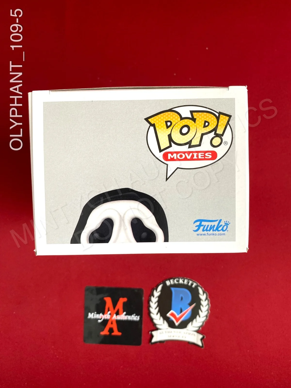 Timothy Olyphant — Timothy Olyphant signed Ghostface Funko Pop #1607 Scream Beckett COA, image 5