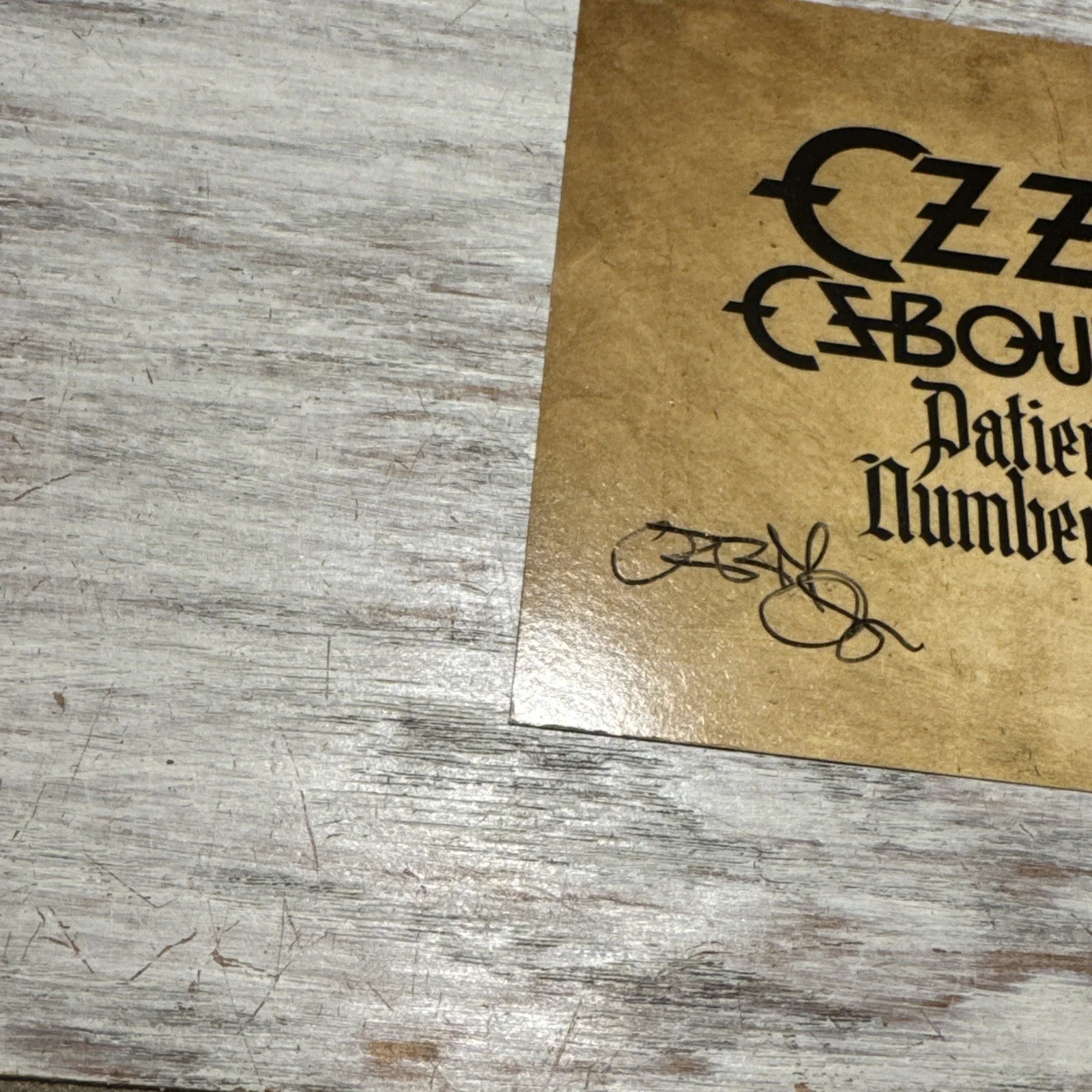 OZZY OSBOURNE SIGNED Patient Number 9 AUTOGRAPH CD INSERT NOT A VINYL ROCK MUSIC, изображение 2