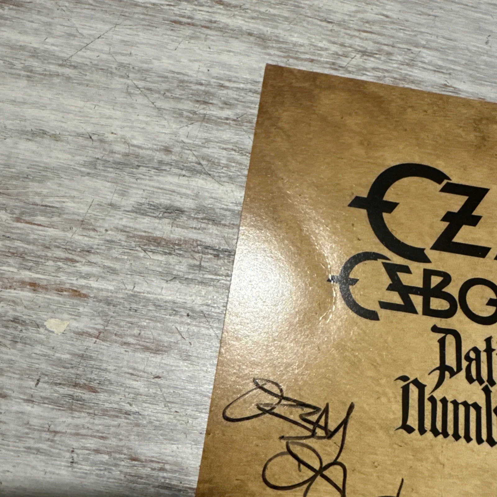 OZZY OSBOURNE SIGNED Patient Number 9 AUTOGRAPH CD INSERT NOT A VINYL ROCK MUSIC, image 3