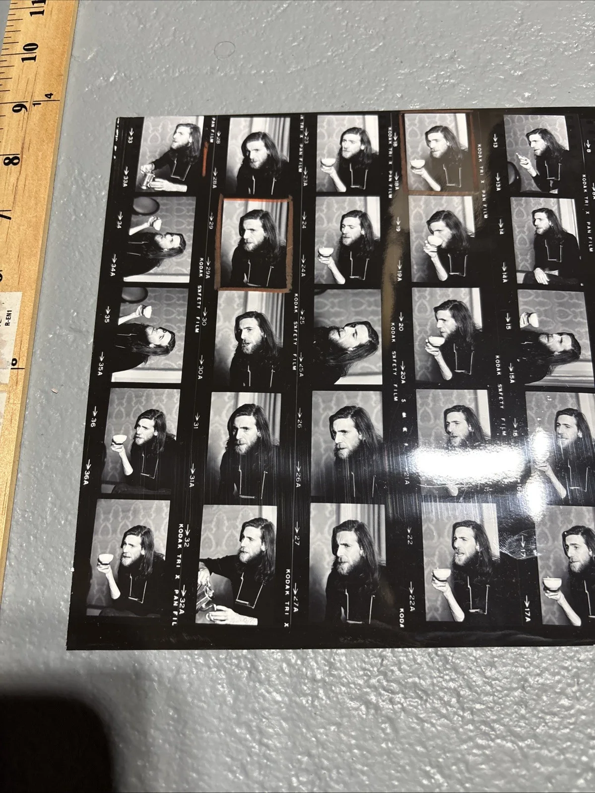 Graham Nash Drinking Tea Lithograph, 10x8 CSNY, image 2