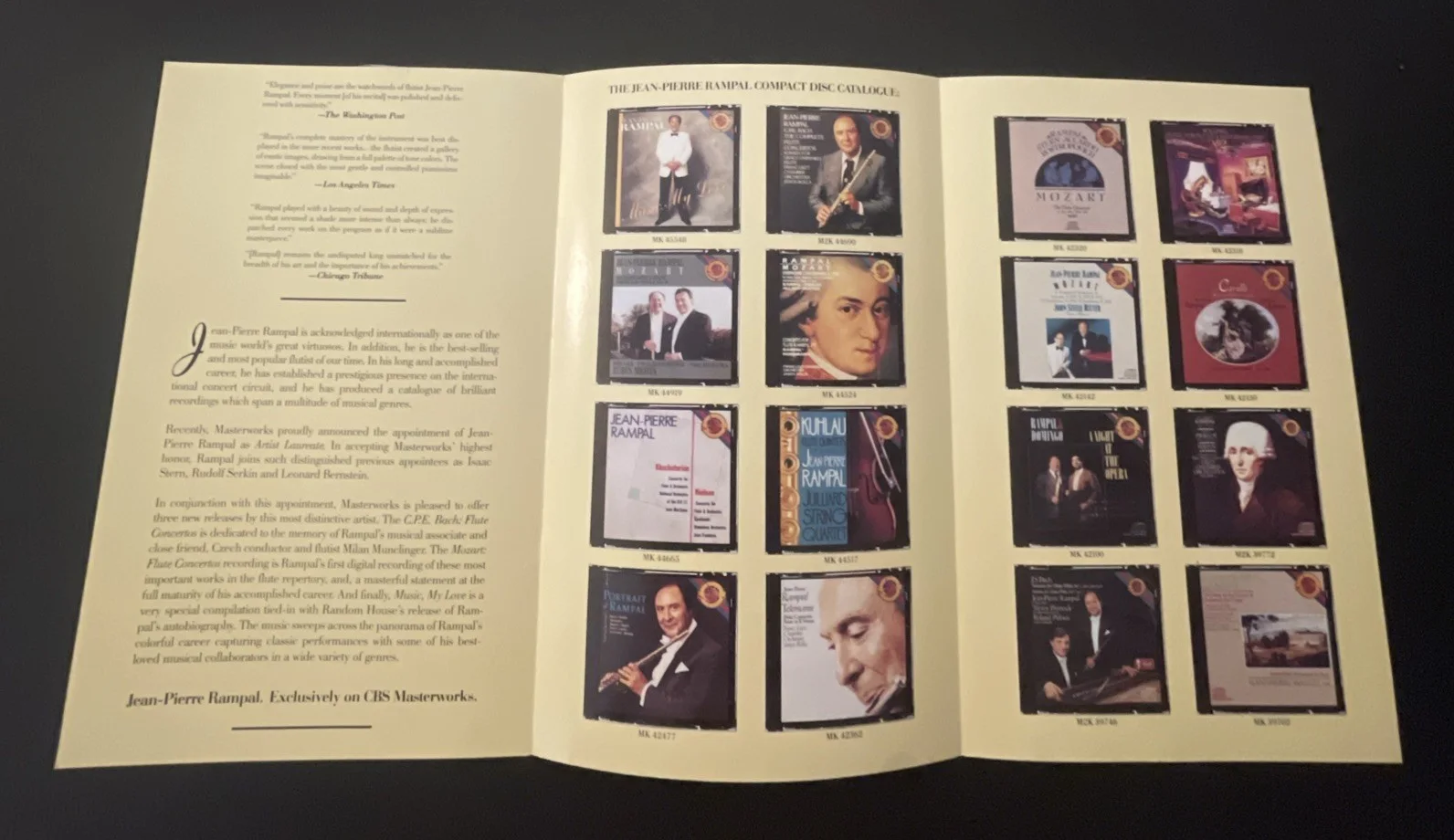 JEAN-PIERRE RAMPAL Famous Virtuoso: Signed Celebrity Photo Catalog 5.5 x 9” /KSK, изображение 5