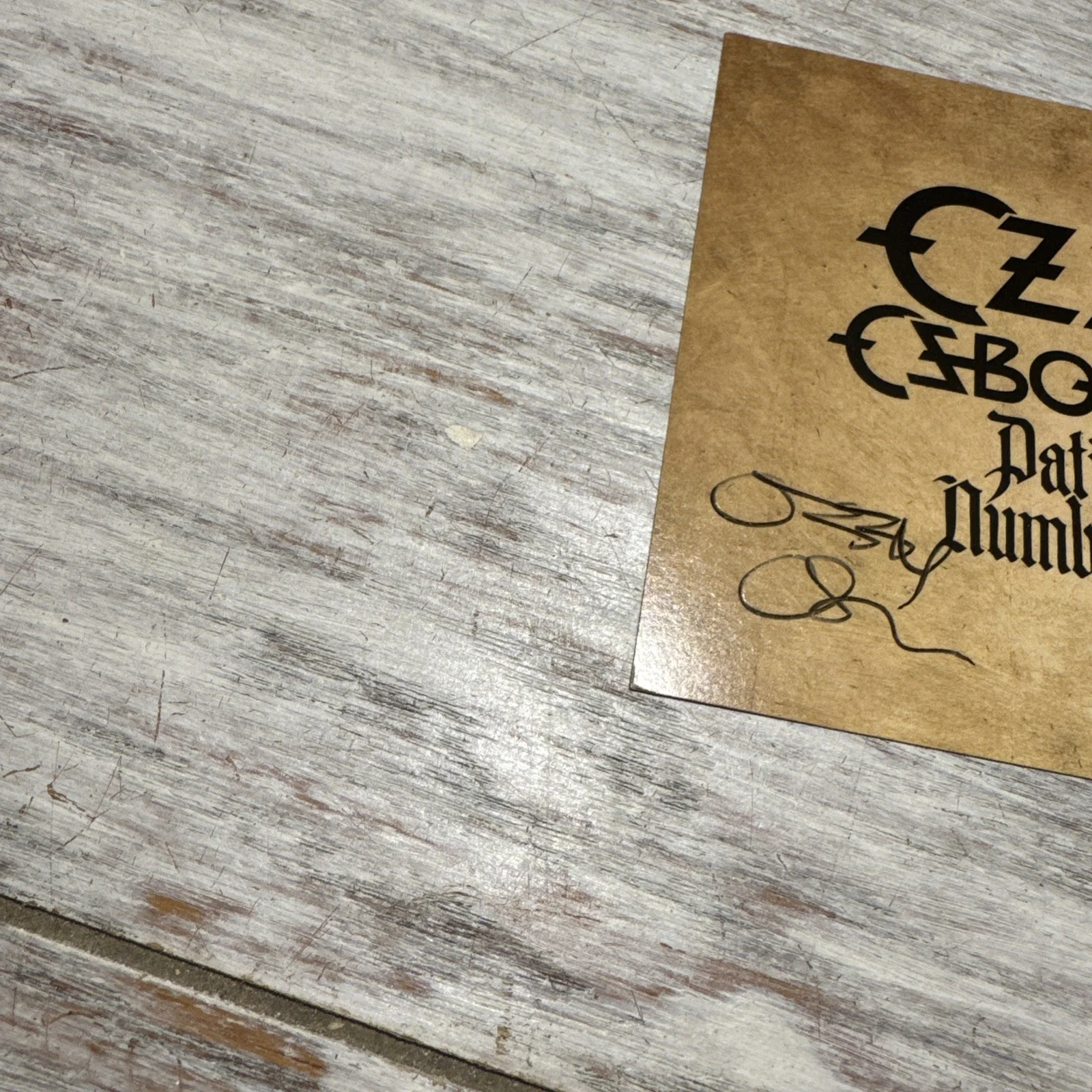 OZZY OSBOURNE SIGNED Patient Number 9 AUTOGRAPH CD INSERT NOT A VINYL ROCK MUSIC, изображение 2
