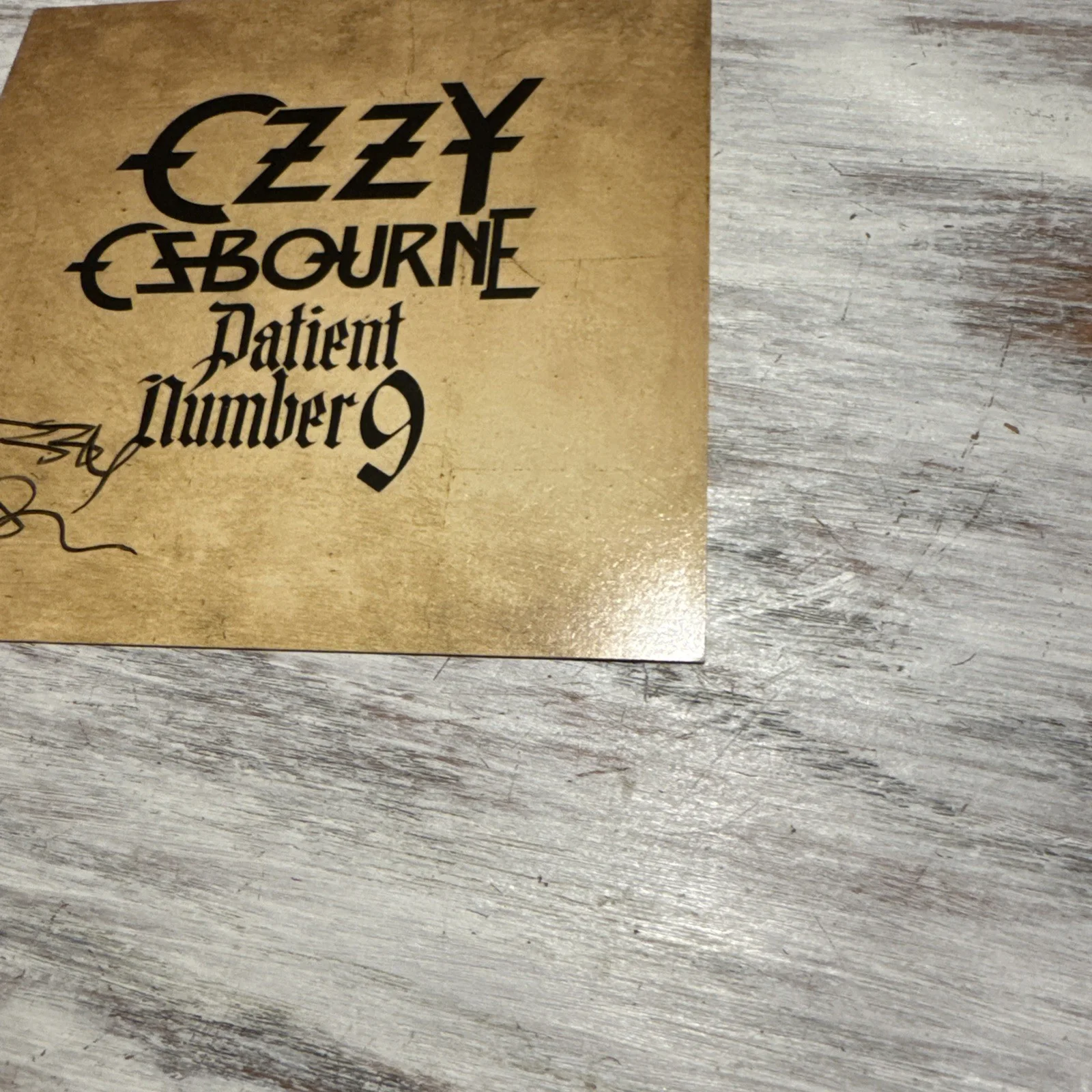 OZZY OSBOURNE SIGNED Patient Number 9 AUTOGRAPH CD INSERT NOT A VINYL ROCK MUSIC, изображение 3