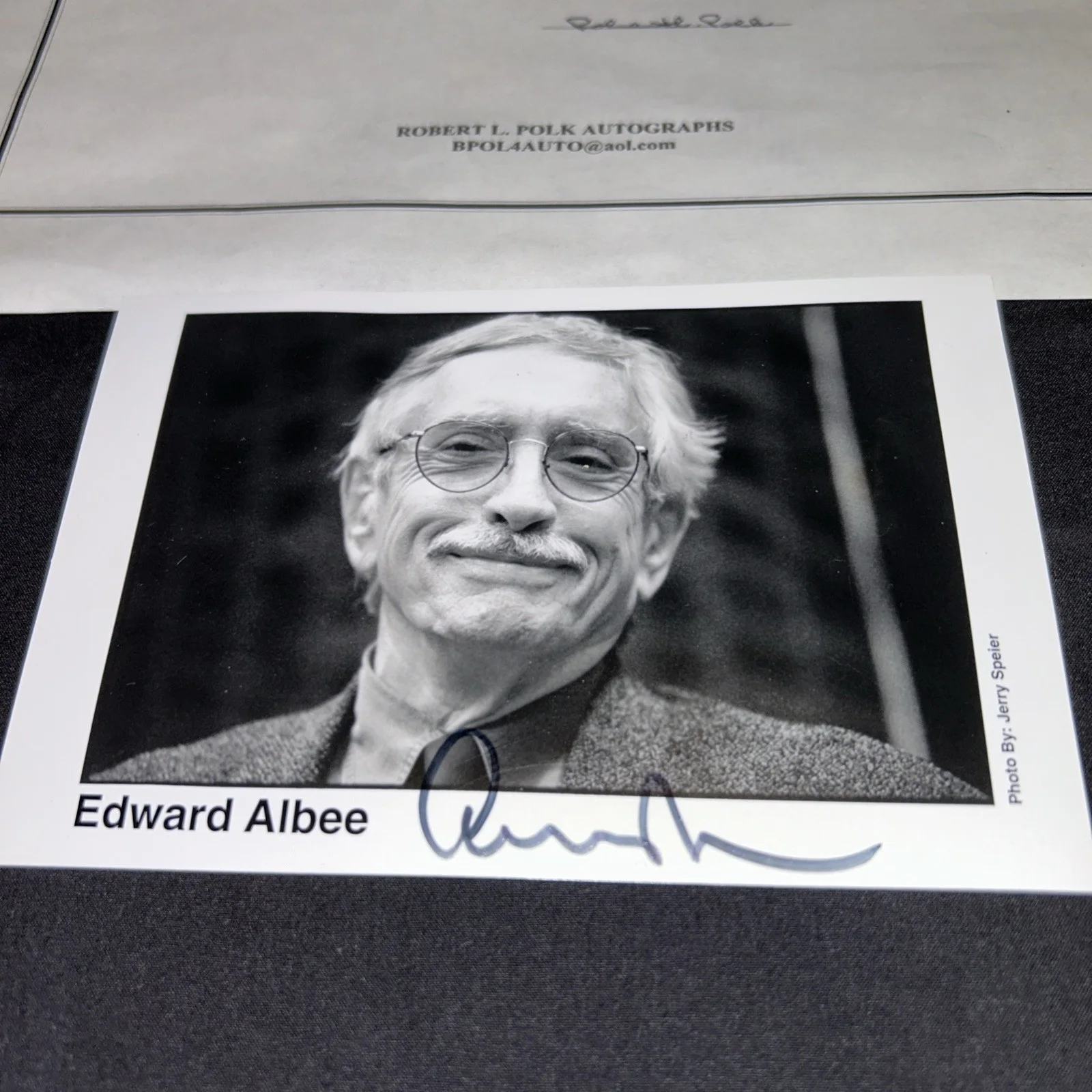 Edward Albee — Edward Albee Signed Photo W/ Certificate Author Of Who’s Afraid Of Virginia Wolf, изображение 2