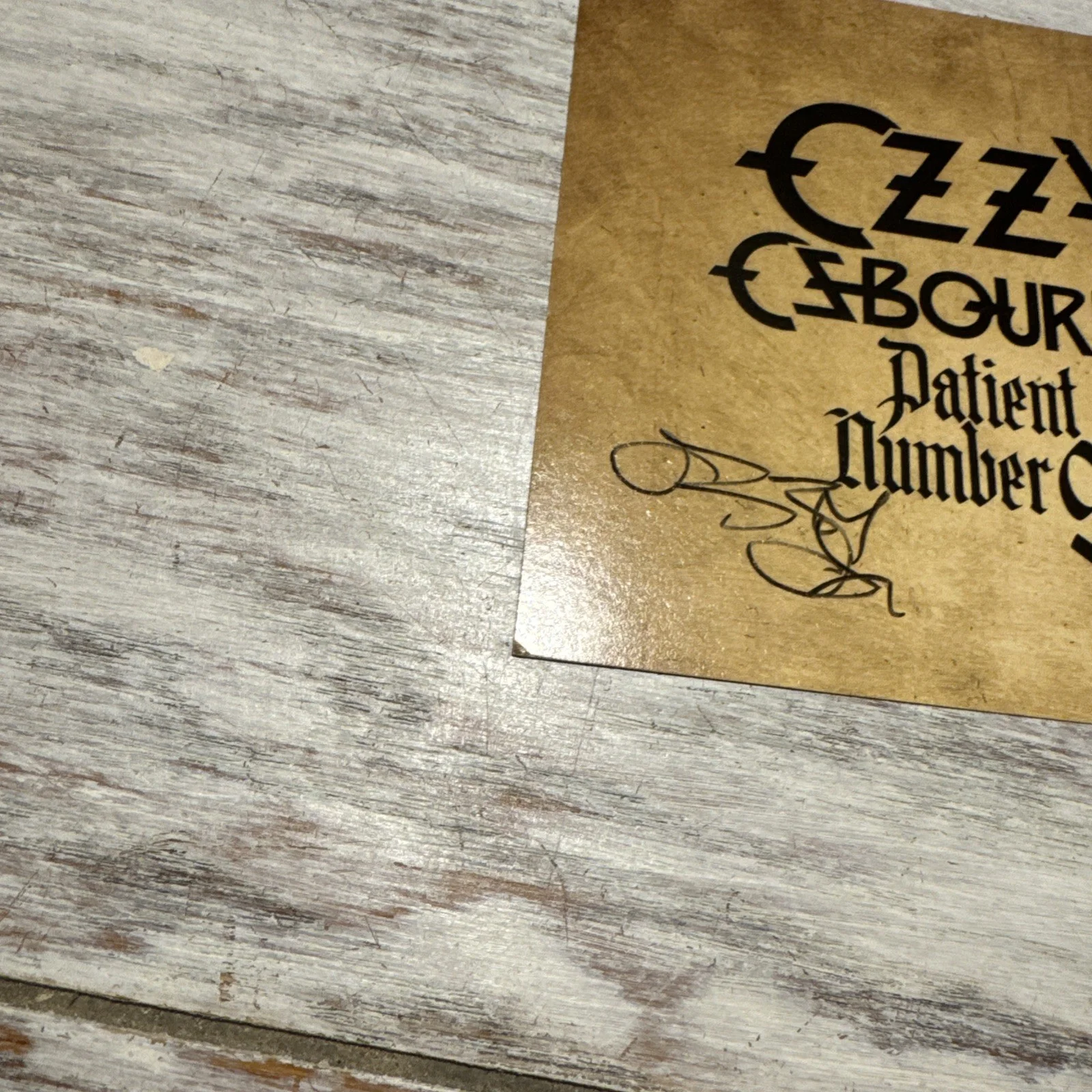 OZZY OSBOURNE SIGNED Patient Number 9 AUTOGRAPH Insert Cassette NOT VINYL MUSIC, изображение 2