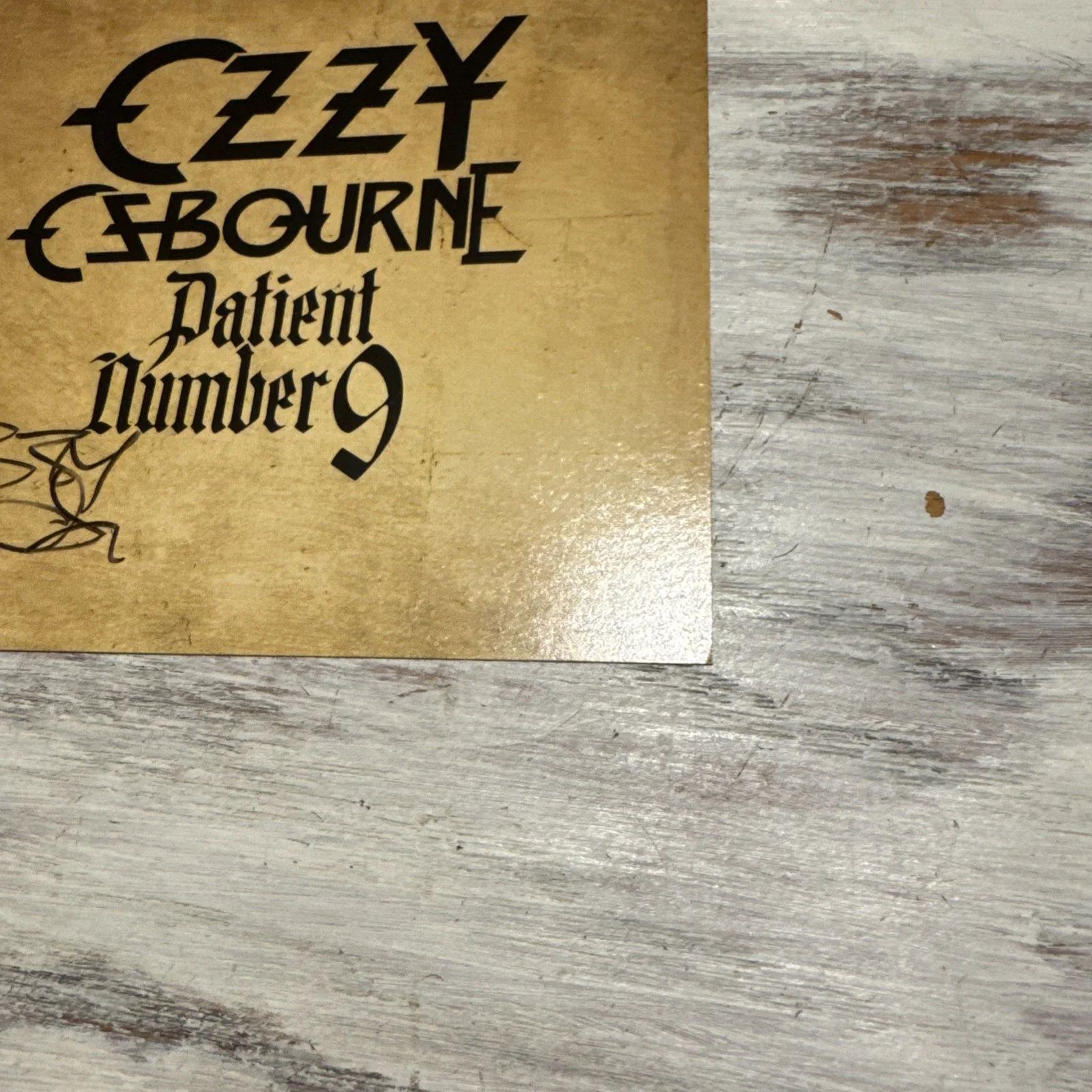 OZZY OSBOURNE SIGNED Patient Number 9 AUTOGRAPH Insert Cassette NOT VINYL MUSIC, изображение 3