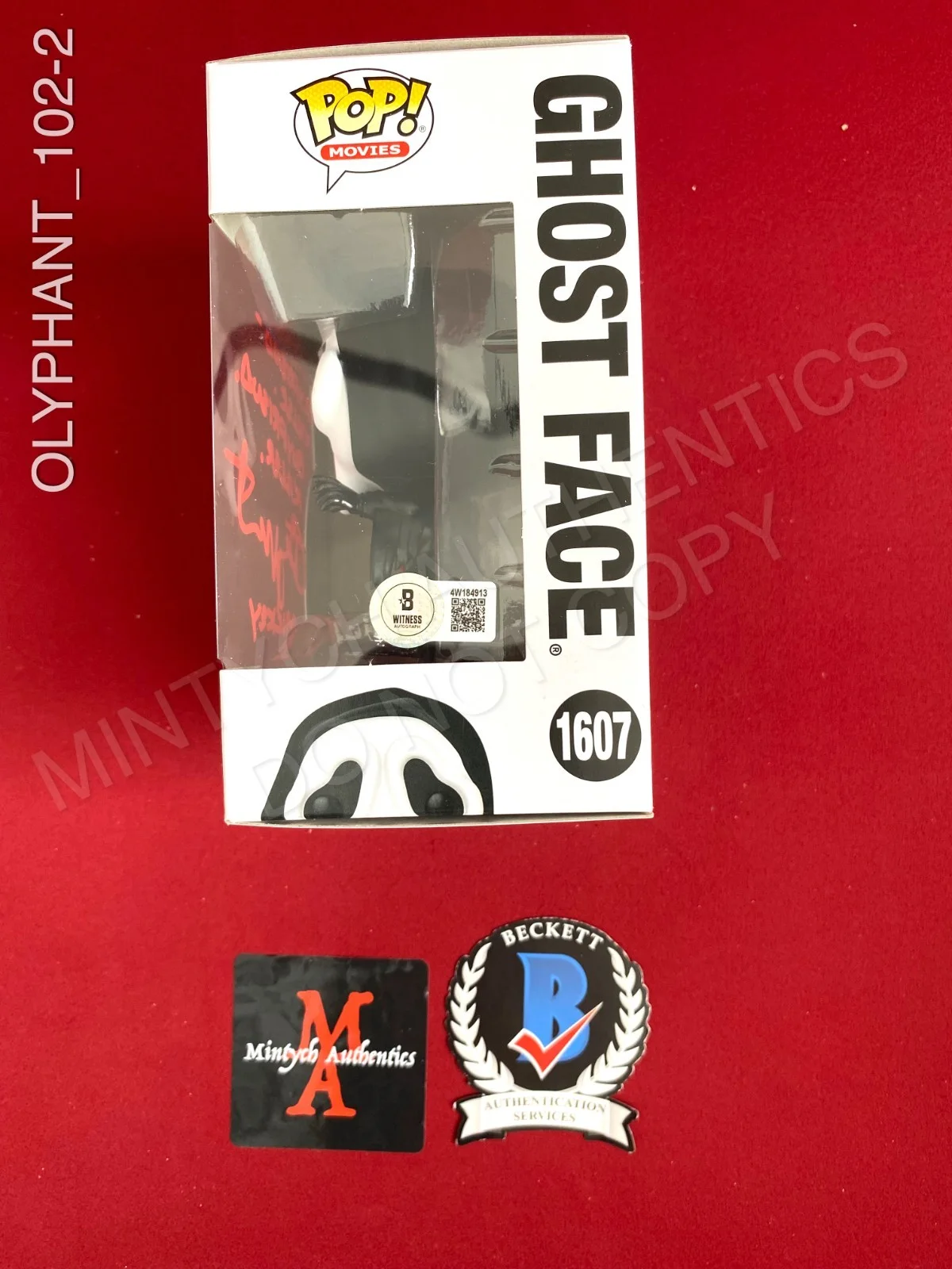 Timothy Olyphant — Timothy Olyphant signed Ghostface Funko Pop #1607 Scream Beckett COA, image 2