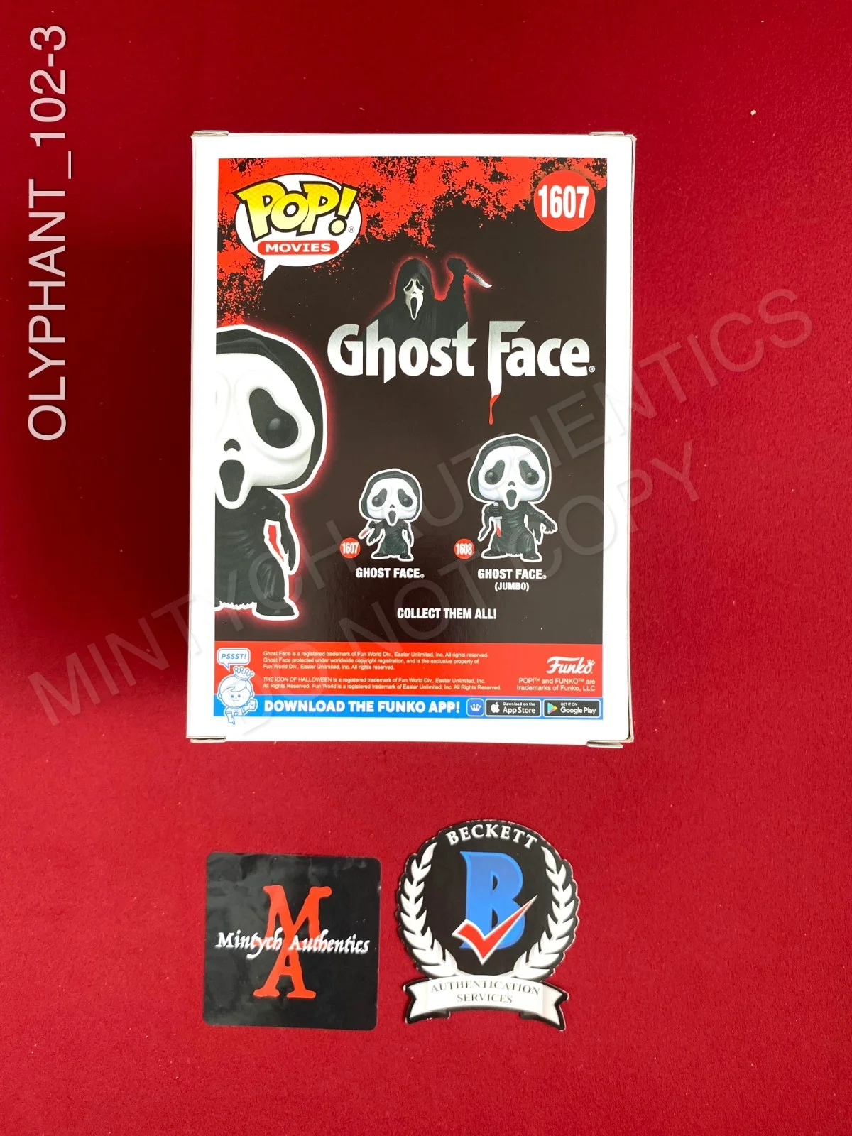 Timothy Olyphant — Timothy Olyphant signed Ghostface Funko Pop #1607 Scream Beckett COA, image 3