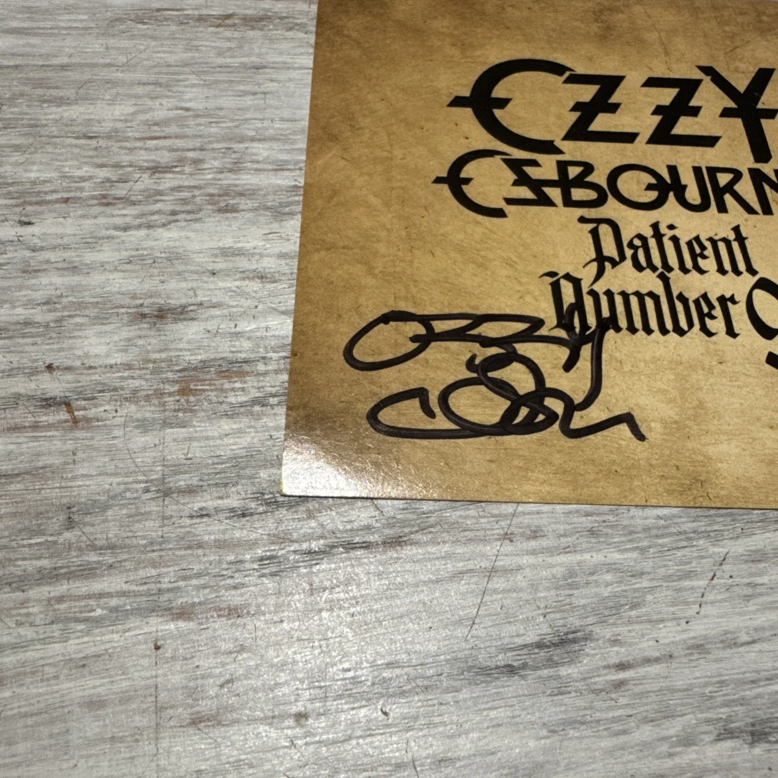 OZZY OSBOURNE SIGNED Patient Number 9 AUTOGRAPH CD INSERT NOT A VINYL ROCK MUSIC, изображение 2