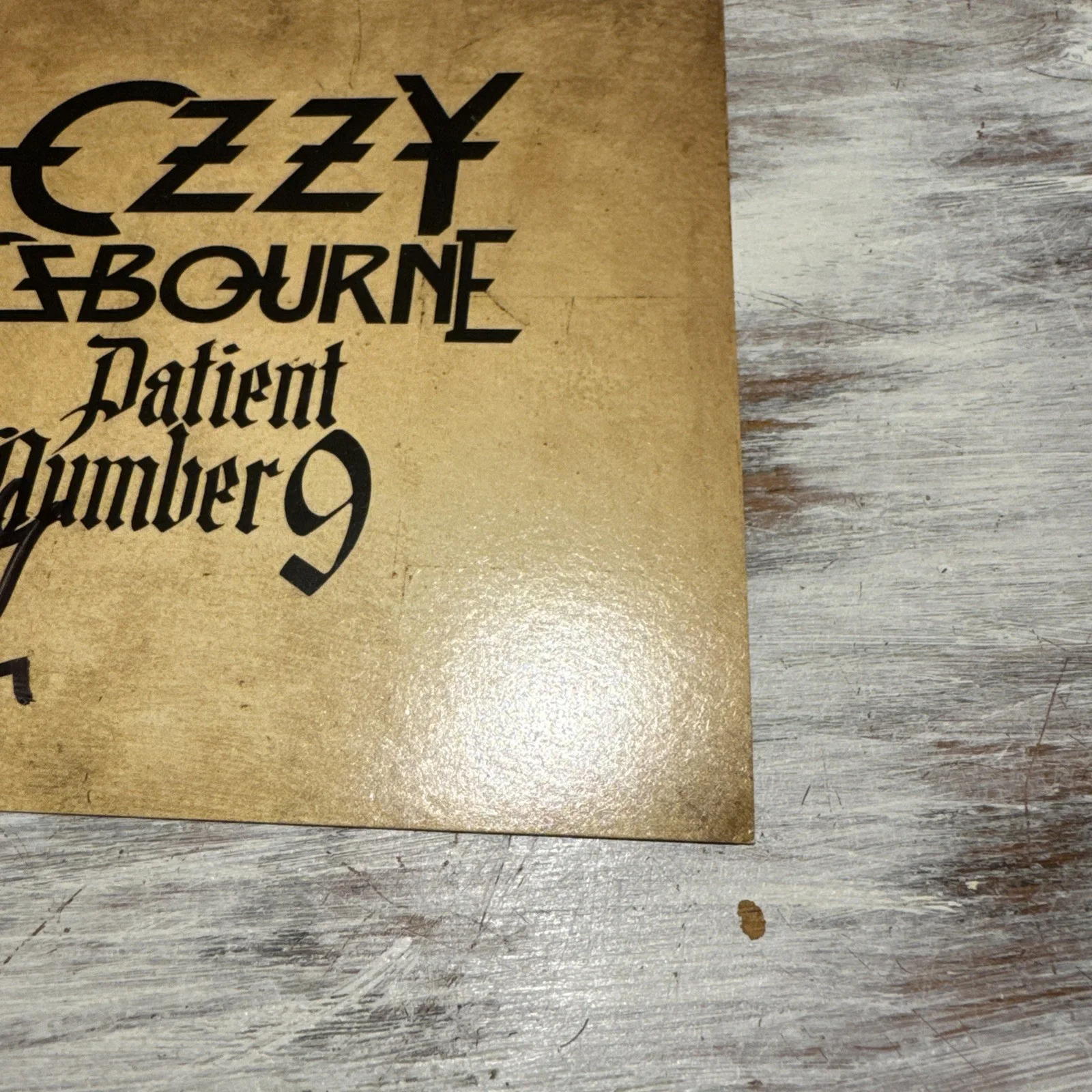 OZZY OSBOURNE SIGNED Patient Number 9 AUTOGRAPH CD INSERT NOT A VINYL ROCK MUSIC, изображение 3