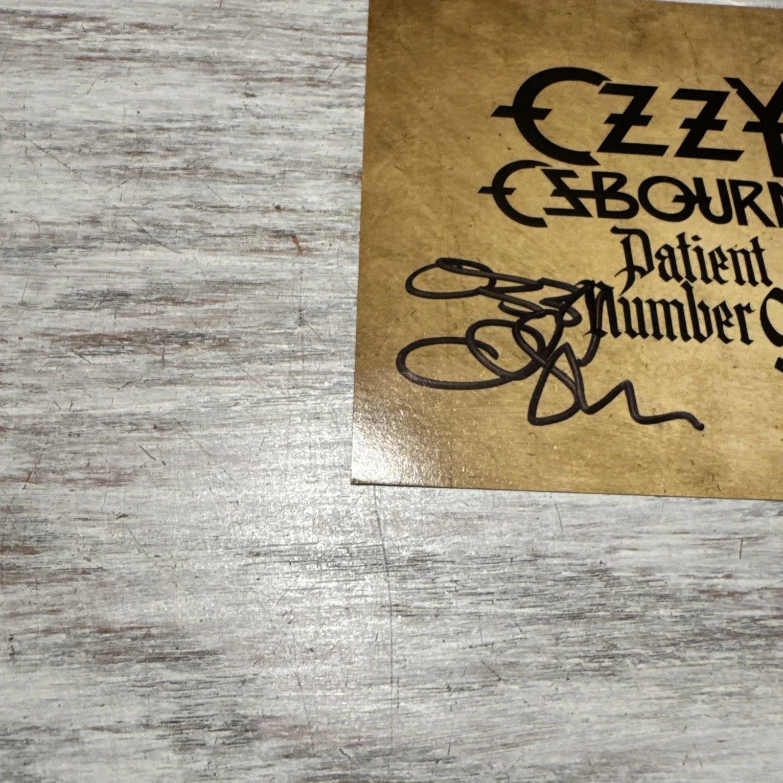 OZZY OSBOURNE SIGNED Patient Number 9 AUTOGRAPH CD INSERT NOT A VINYL ROCK MUSIC, image 2
