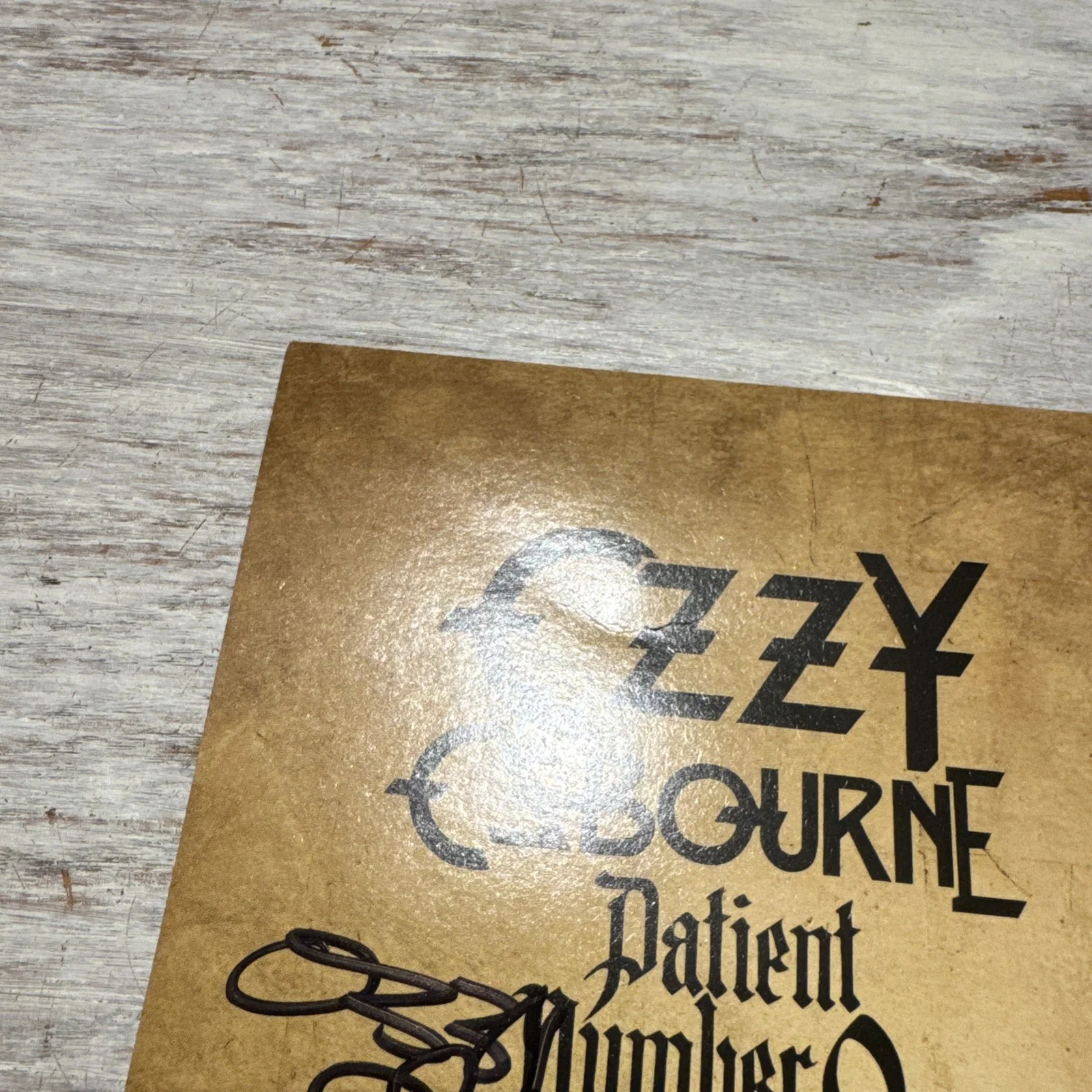 OZZY OSBOURNE SIGNED Patient Number 9 AUTOGRAPH CD INSERT NOT A VINYL ROCK MUSIC, image 3