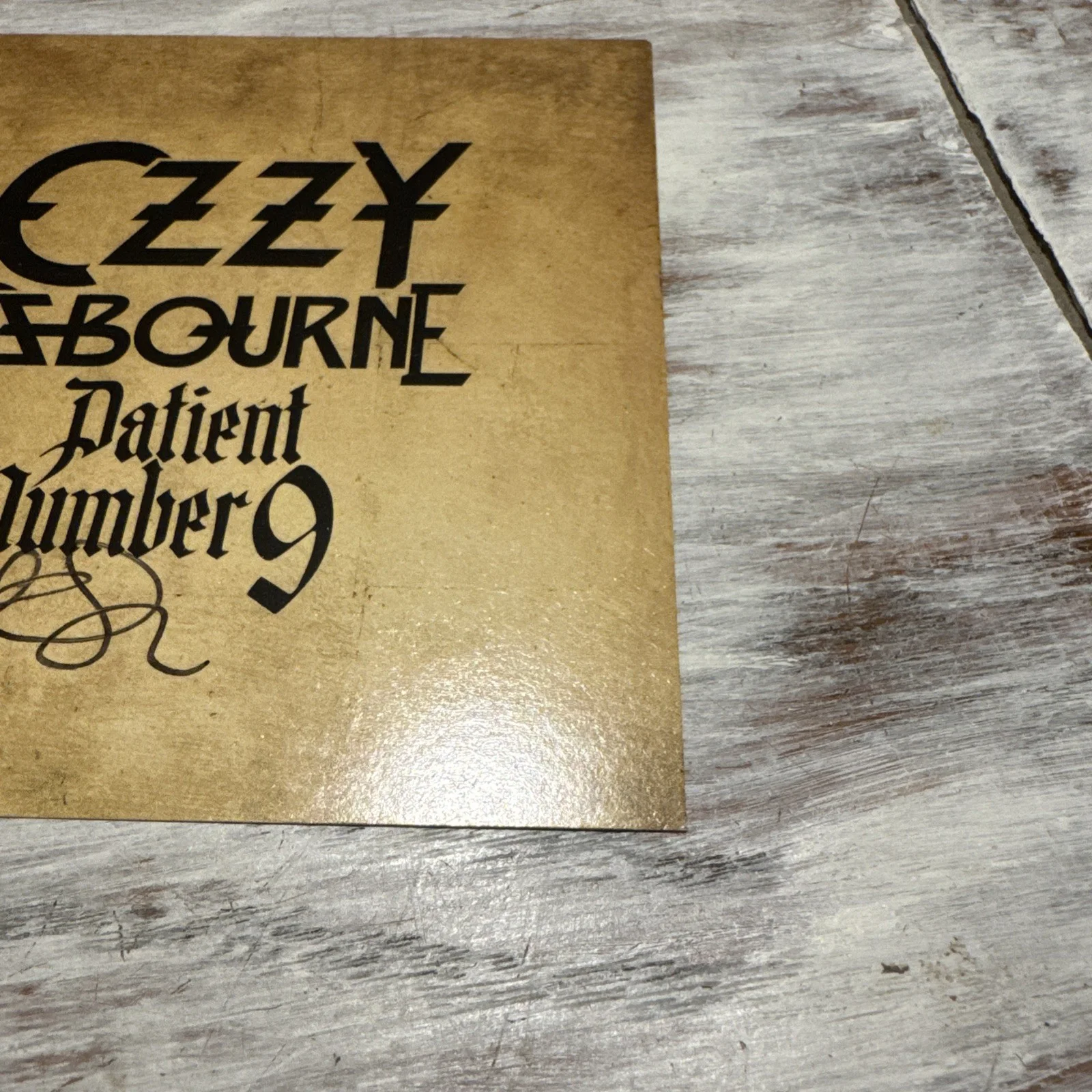 OZZY OSBOURNE SIGNED Patient Number 9 AUTOGRAPH CD INSERT NOT A VINYL ROCK MUSIC, изображение 3