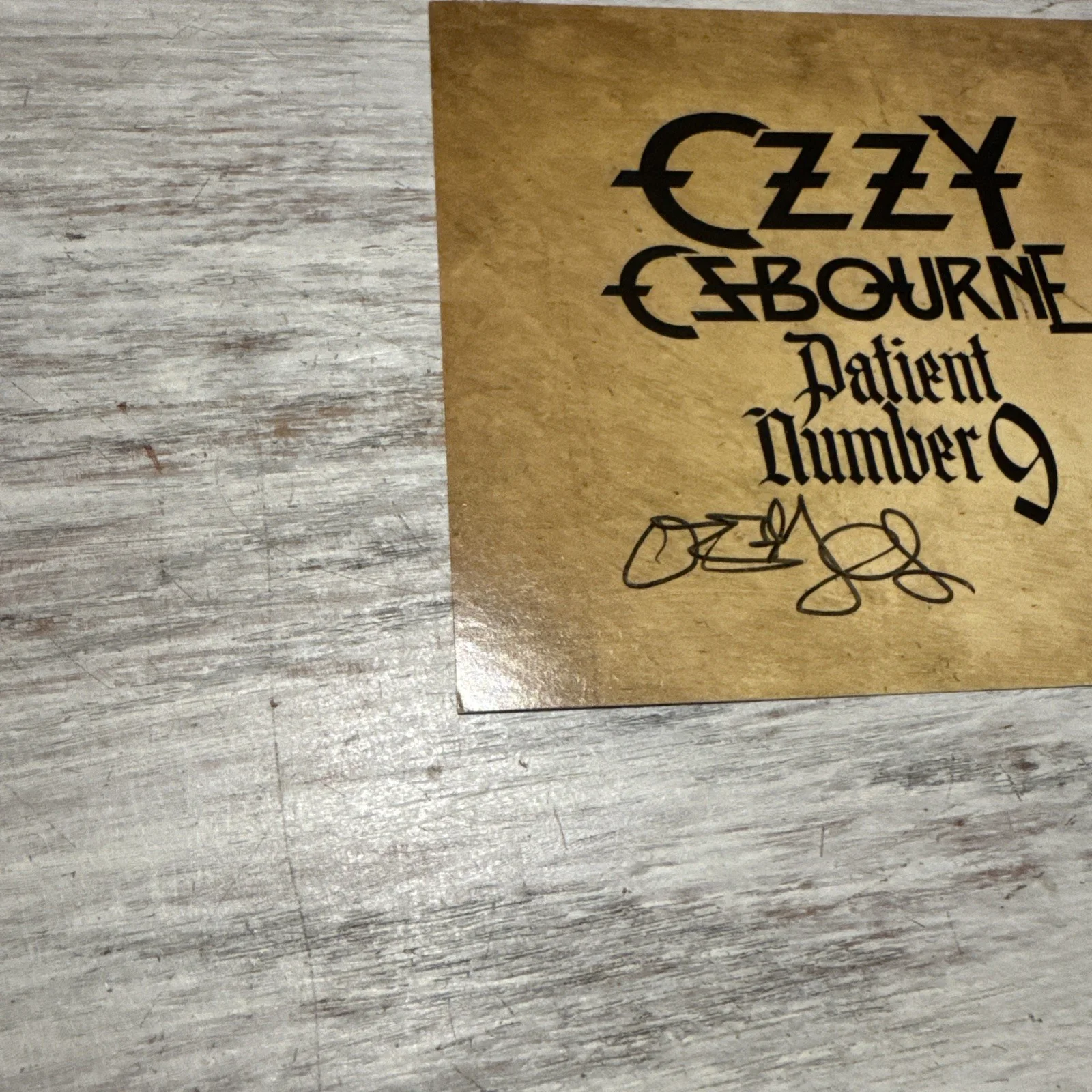OZZY OSBOURNE SIGNED Patient Number 9 AUTOGRAPH CD INSERT NOT A VINYL ROCK MUSIC, изображение 2