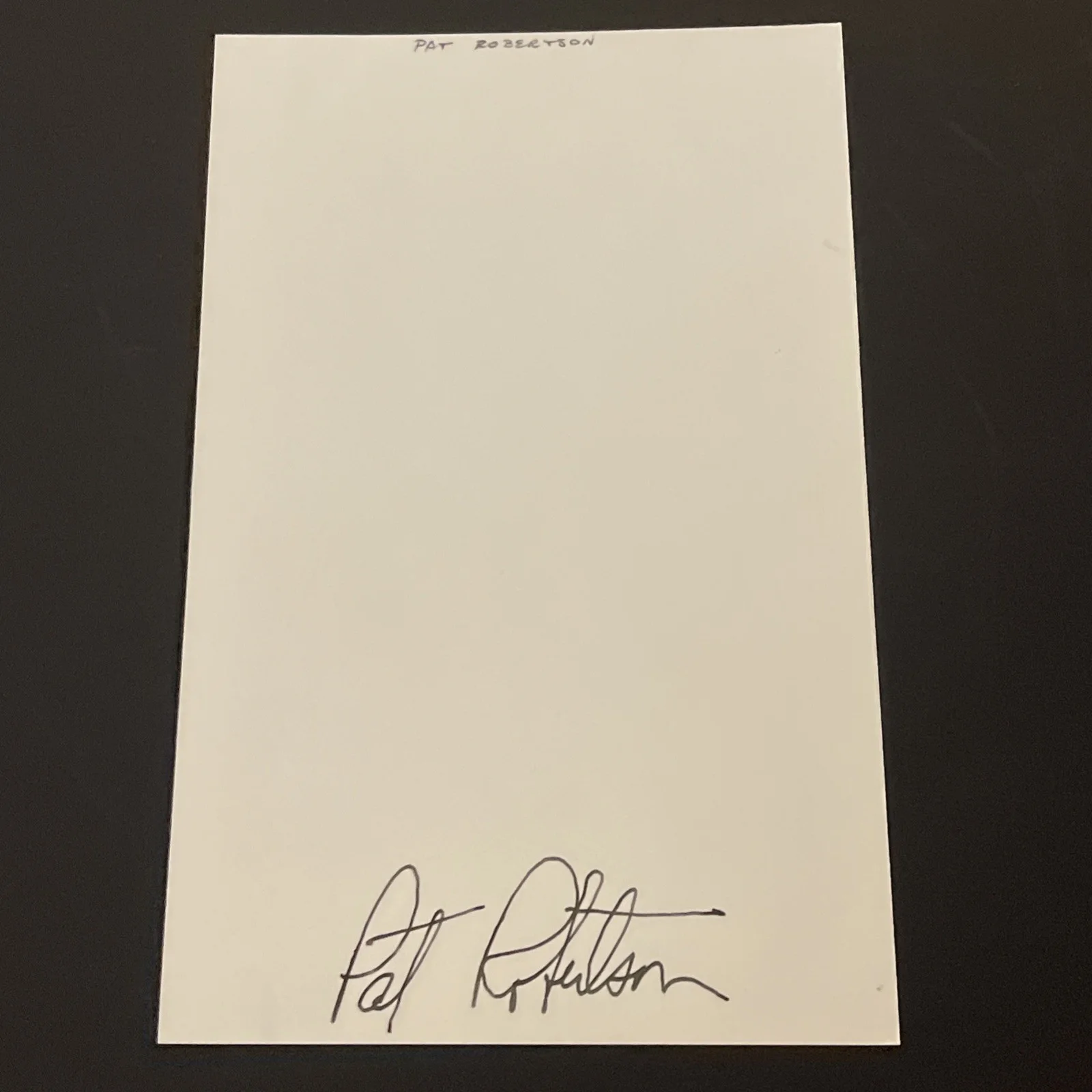 PAT ROBERTSON: Hand Signed Celebrity Photo 5 x 8” / KSK, изображение 4