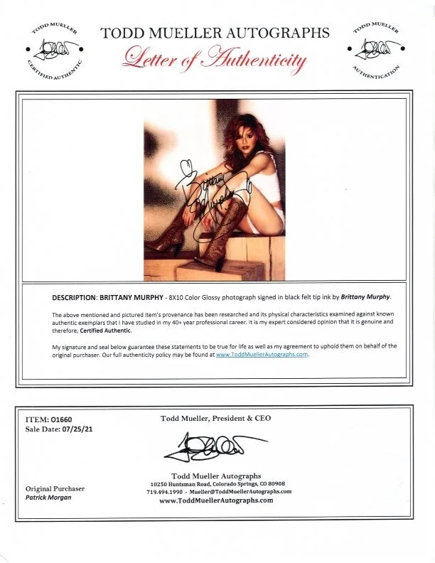 Brittany Murphy — Brittany Murphy signed autographed 8x10 photograph COA, image 2